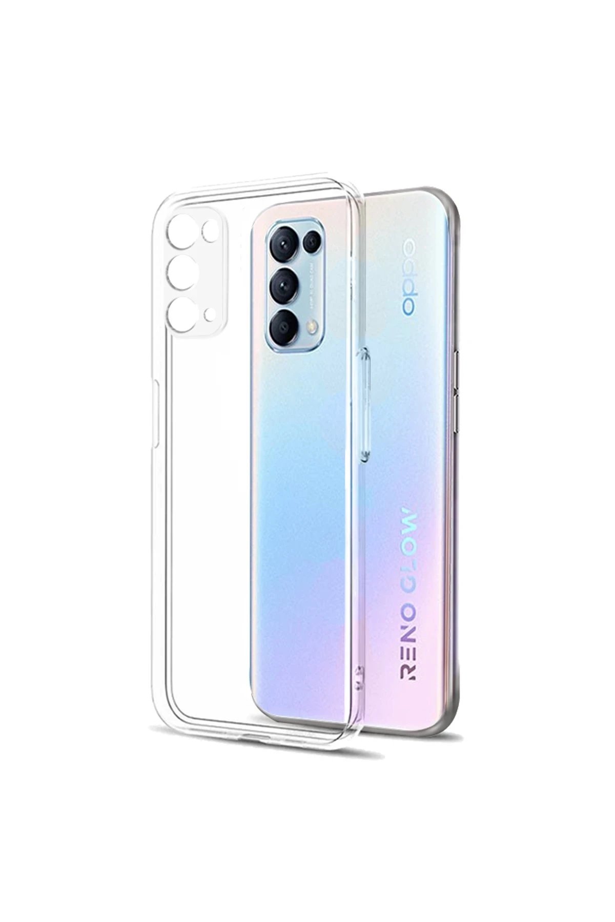 Oppo Reno 5 Pro Kılıf Lüx Şeffaf Silikon-(5796)
