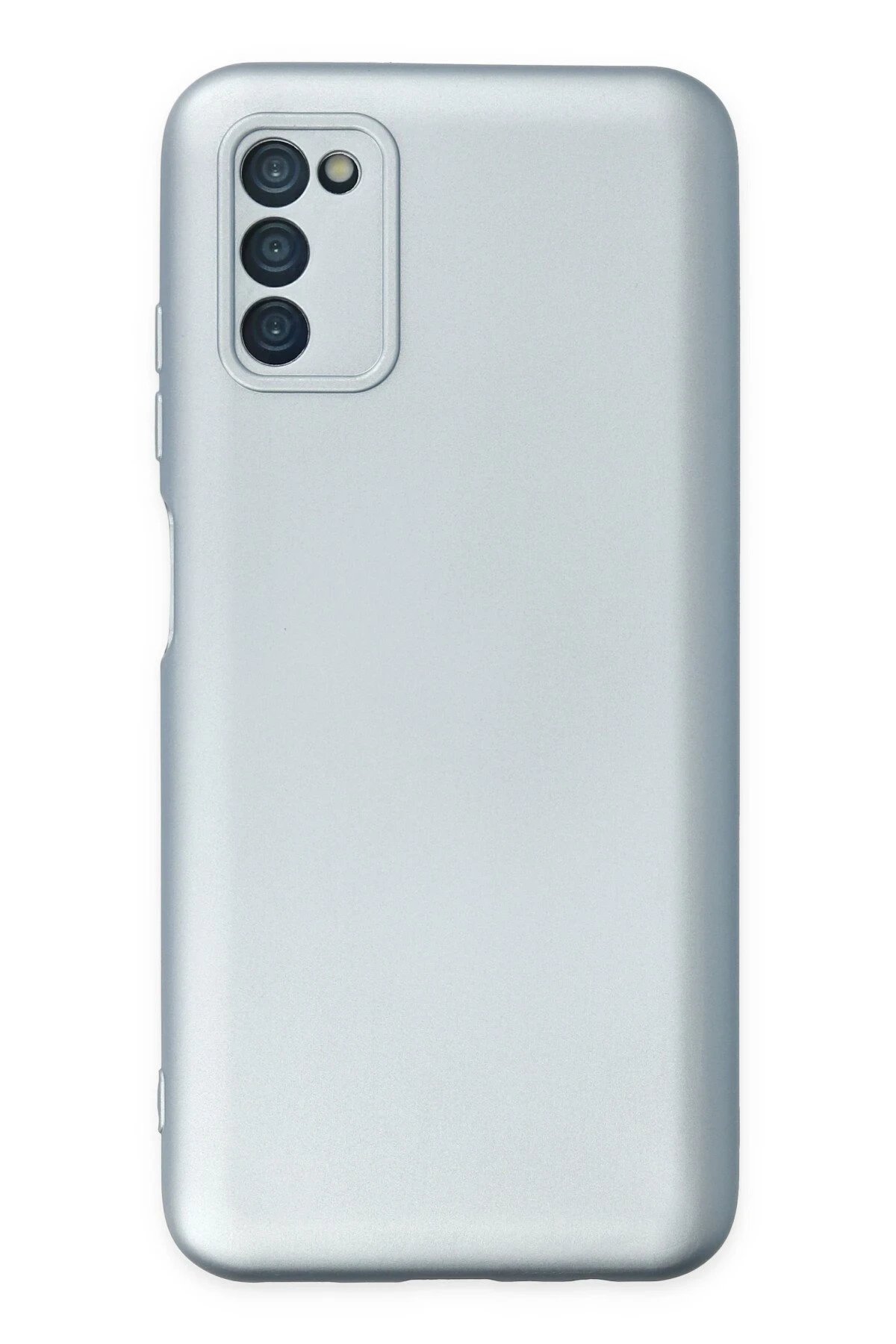 Samsung Galaxy A03S Kılıf Nano içi Kadife Silikon - Sky Blue-(5796)