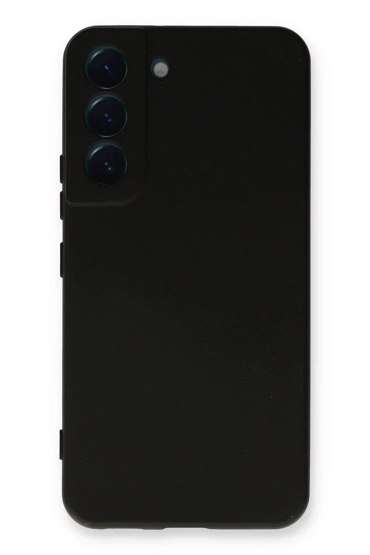 Samsung Galaxy S22 Plus Kılıf Nano içi Kadife Silikon - Siyah-(5796)