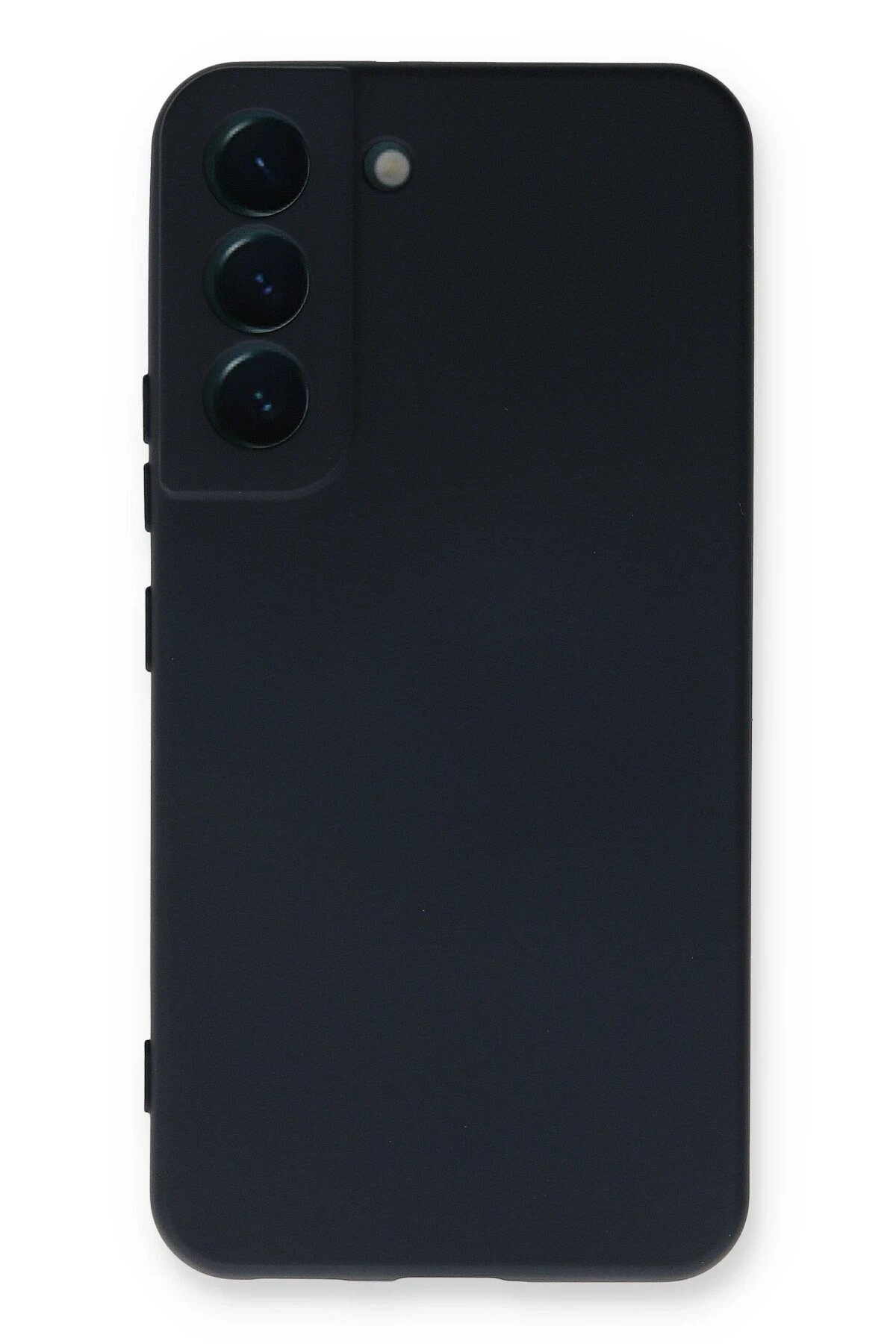 Samsung Galaxy S22 Plus Kılıf Nano içi Kadife Silikon - Lacivert-(5796)