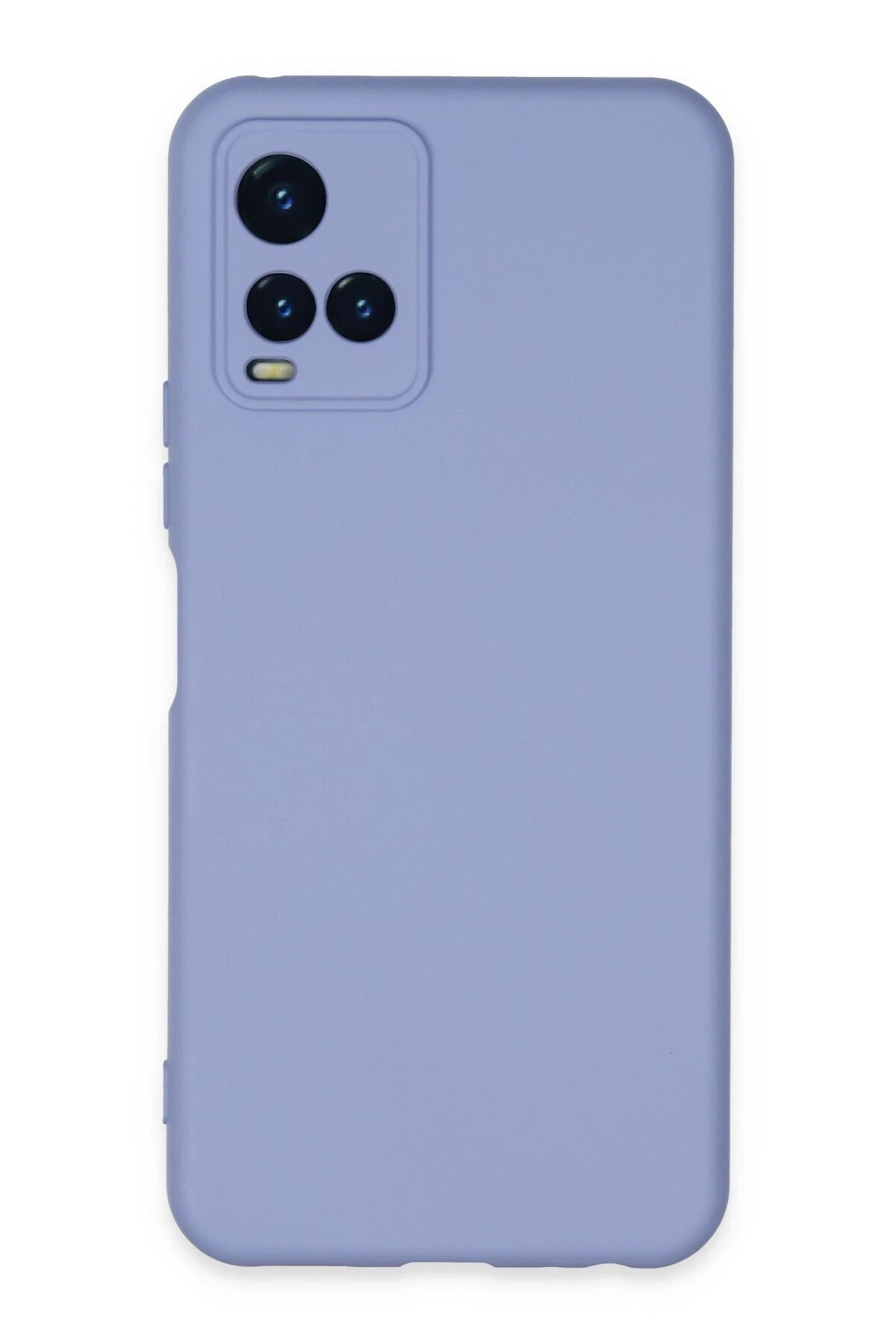 Vivo Y21S Kılıf Nano içi Kadife Silikon - Lila-(5796)