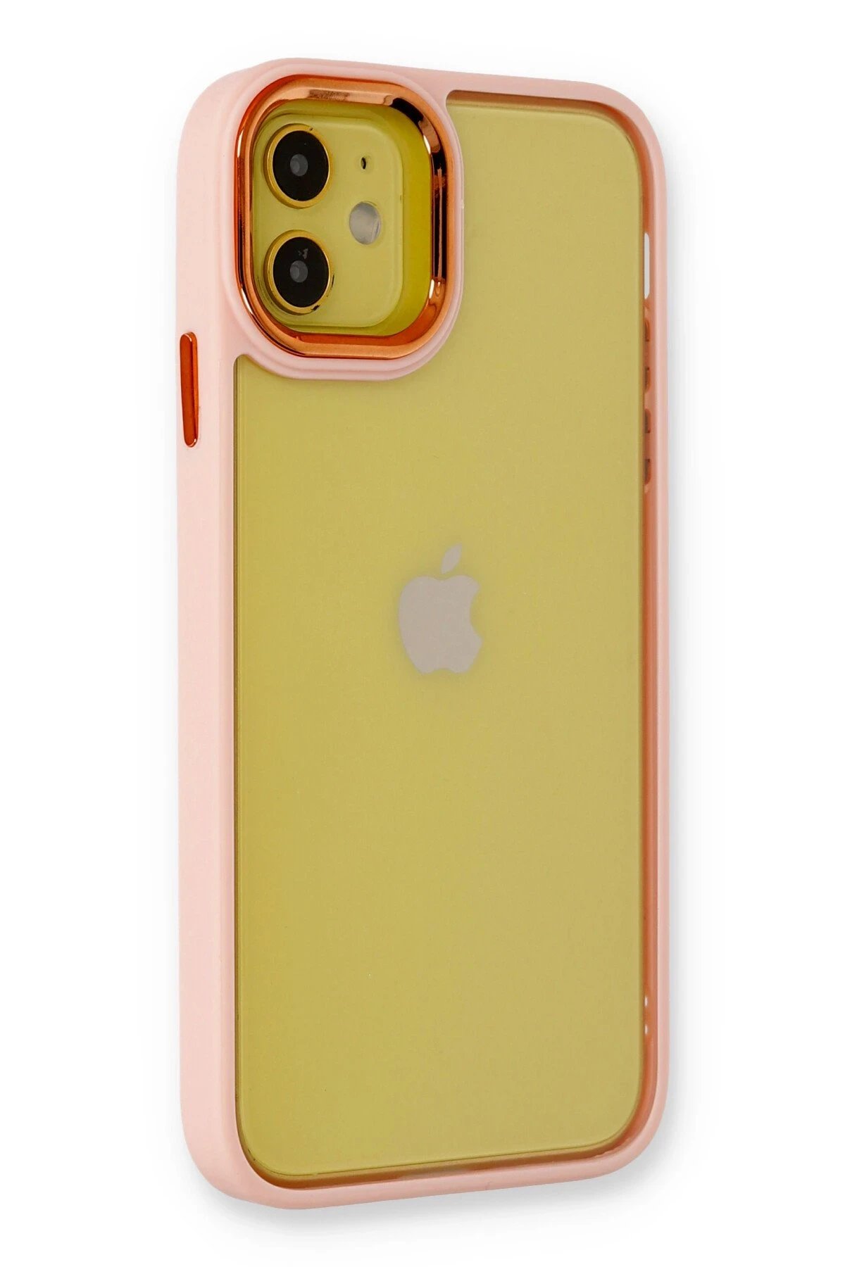 iPhone 12 Kılıf Dora Kapak - Pudra-(5796)