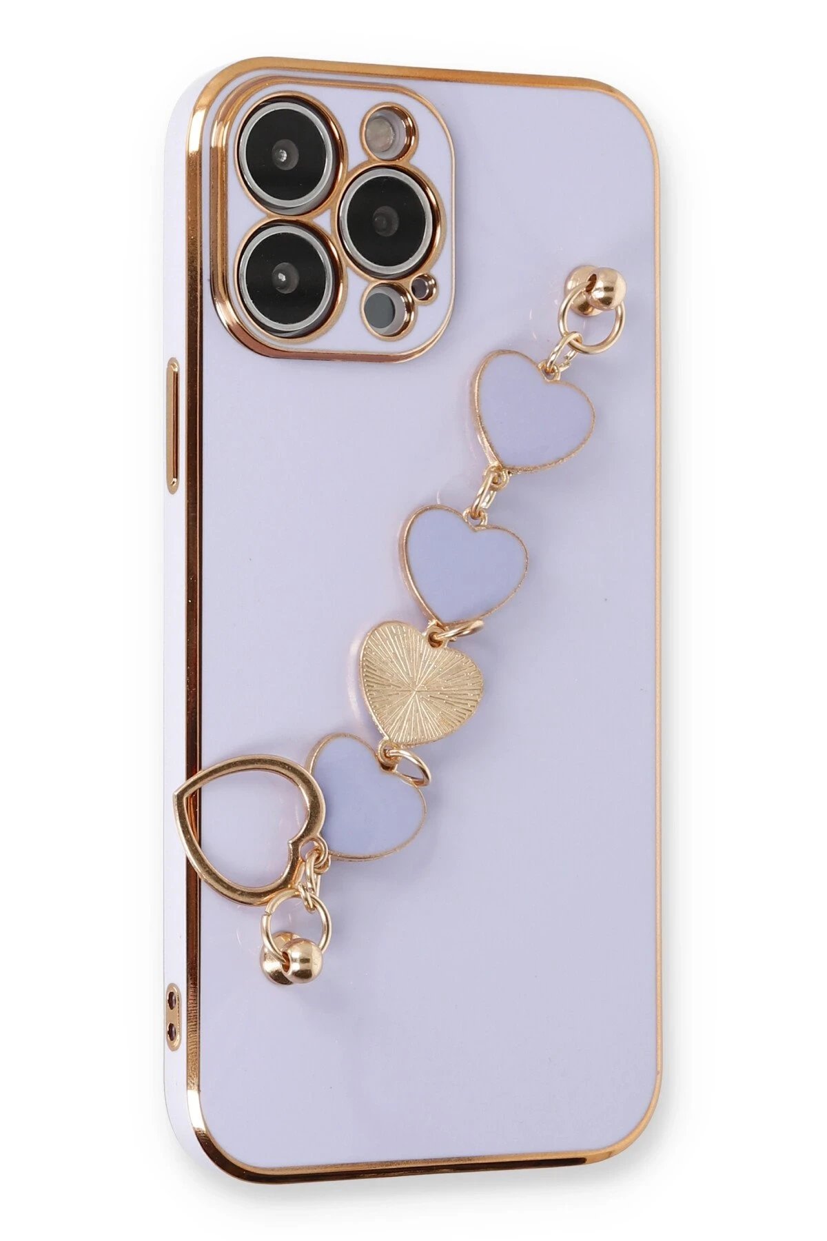 iPhone 13 Pro Kılıf Esila Silikon - Lila-(5796)