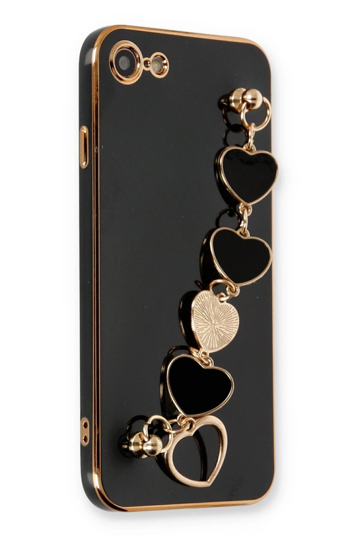 iPhone 7 Kılıf Esila Silikon - Siyah-(5796)