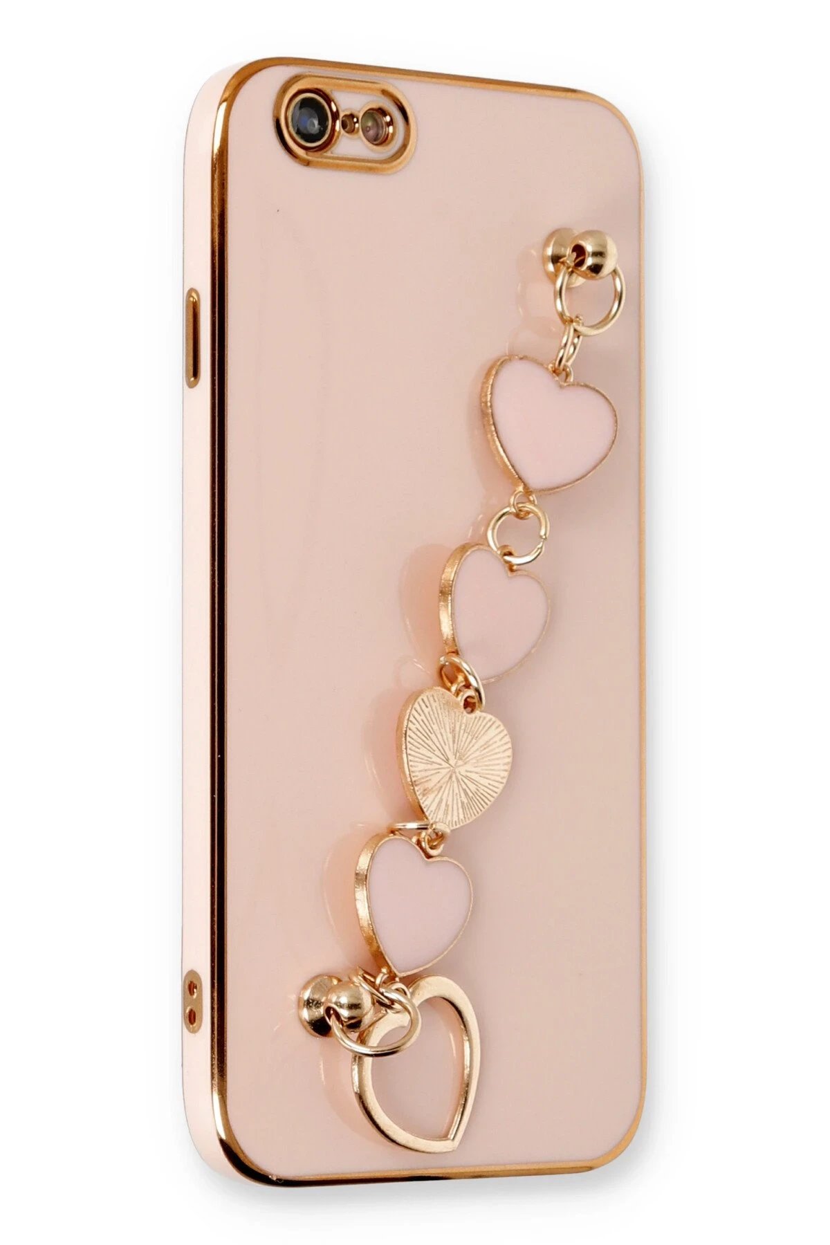 iPhone 6 Kılıf Esila Silikon - Pudra-(5796)