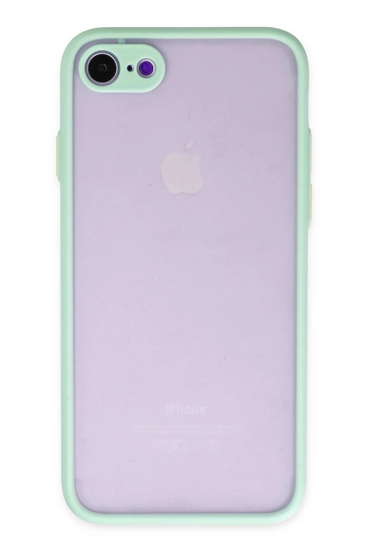 iPhone 7 Kılıf Montreal Silikon Kapak - Turkuaz-(5796)