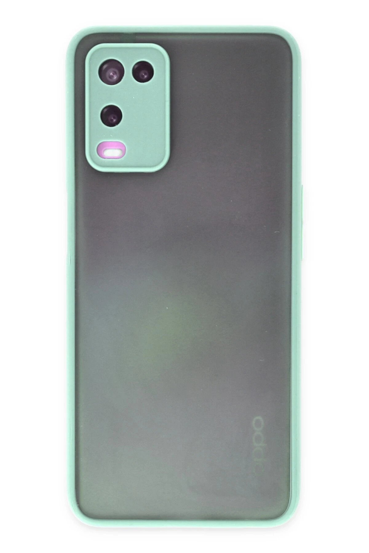 Oppo A54 4G Kılıf Montreal Silikon Kapak - Turkuaz-(5796)