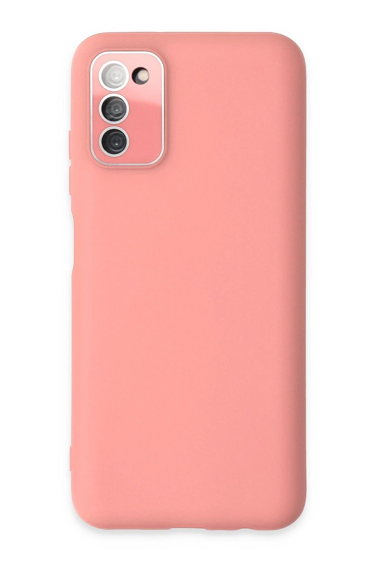 Samsung Galaxy A03S Kılıf Lansman Glass Kapak - Pembe-(5796)