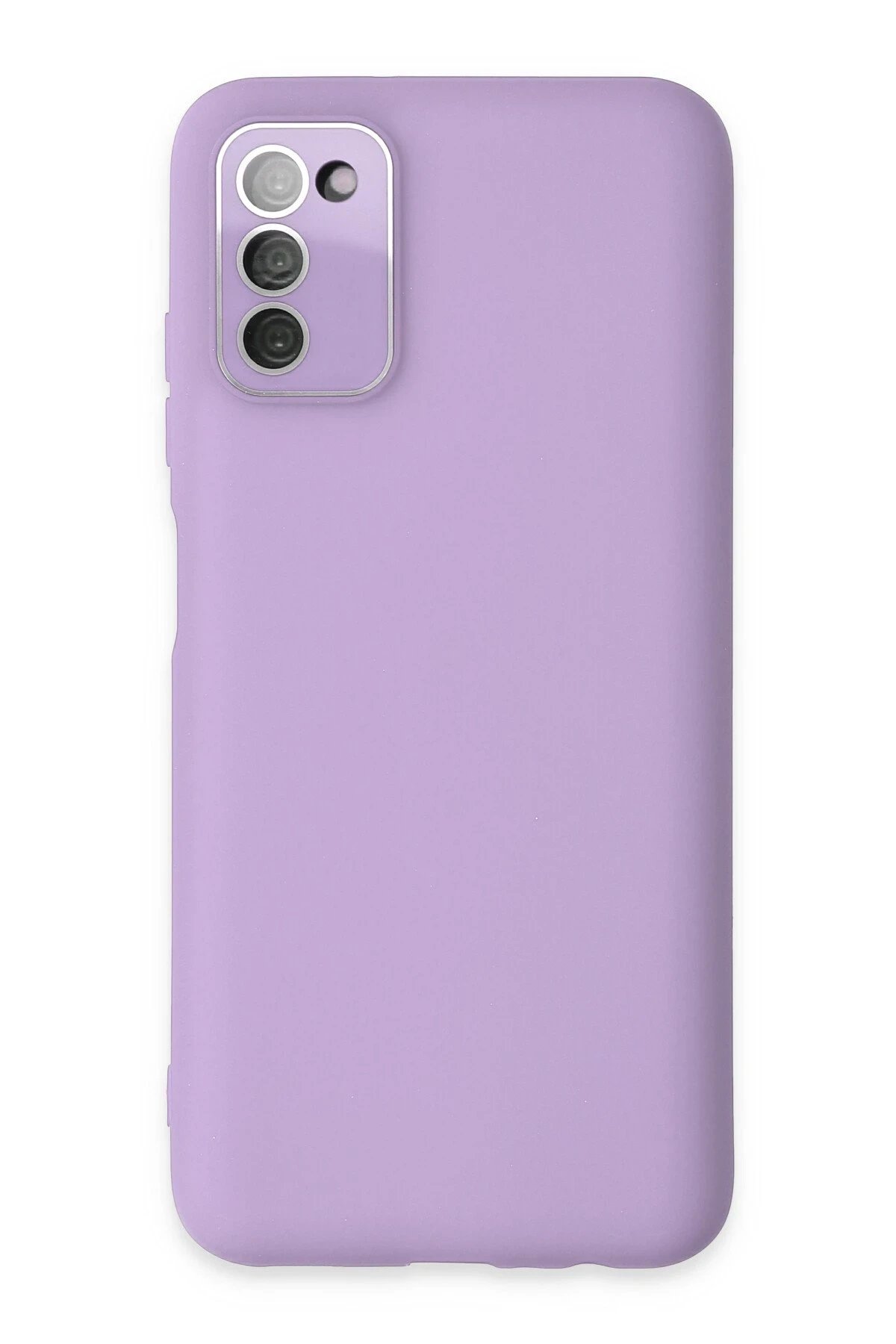 Samsung Galaxy A03S Kılıf Lansman Glass Kapak - Lila-(5796)