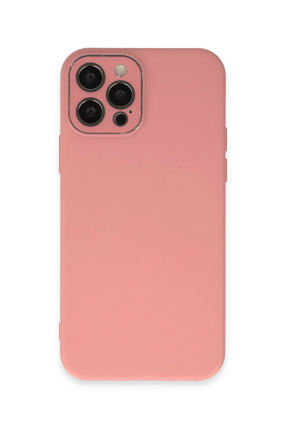 iPhone 12 Pro Kılıf Lansman Glass Kapak - Pembe-(5796)