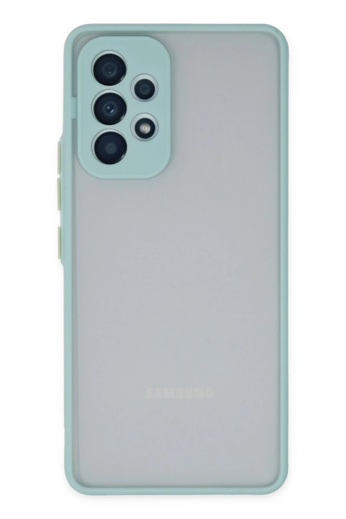 Samsung Galaxy A13 4G Kılıf Montreal Silikon Kapak - Turkuaz-(5796)
