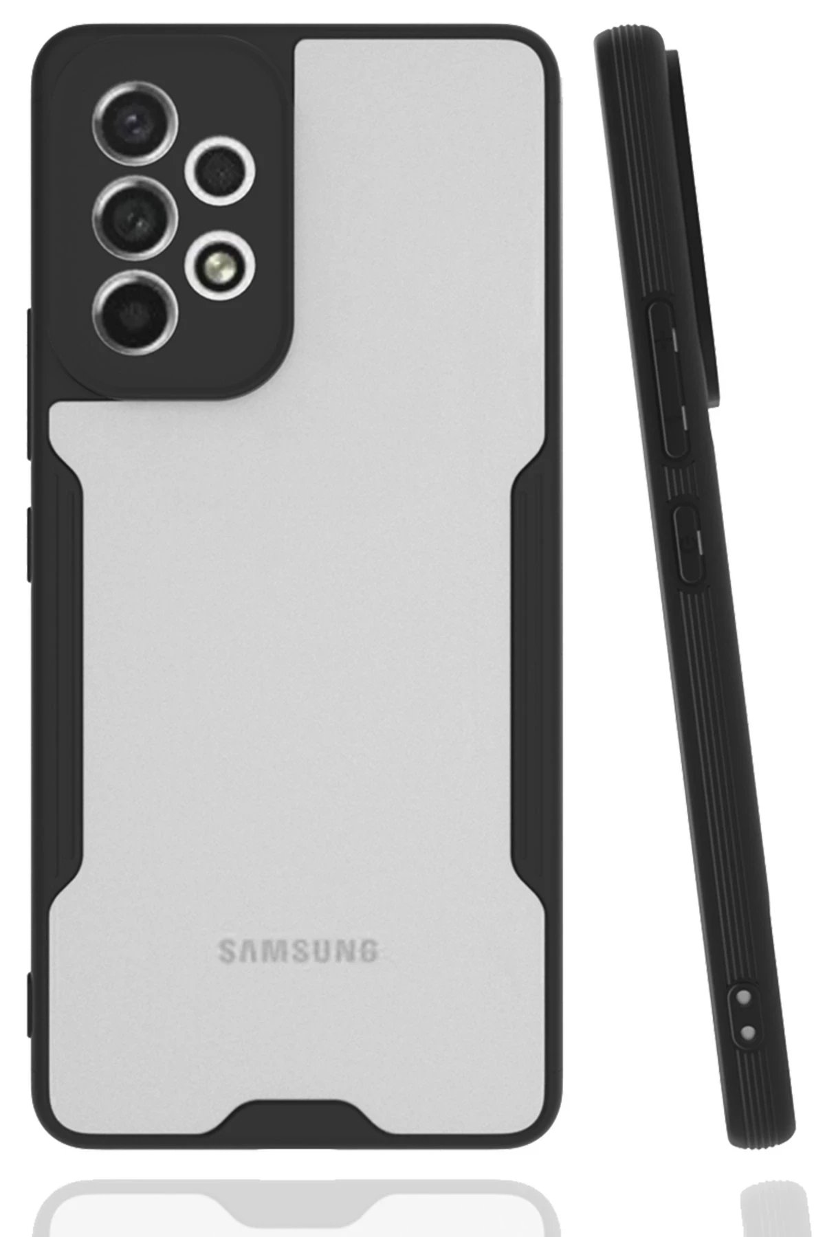 Samsung Galaxy A33 5G Kılıf Platin Silikon - Siyah-(5796)