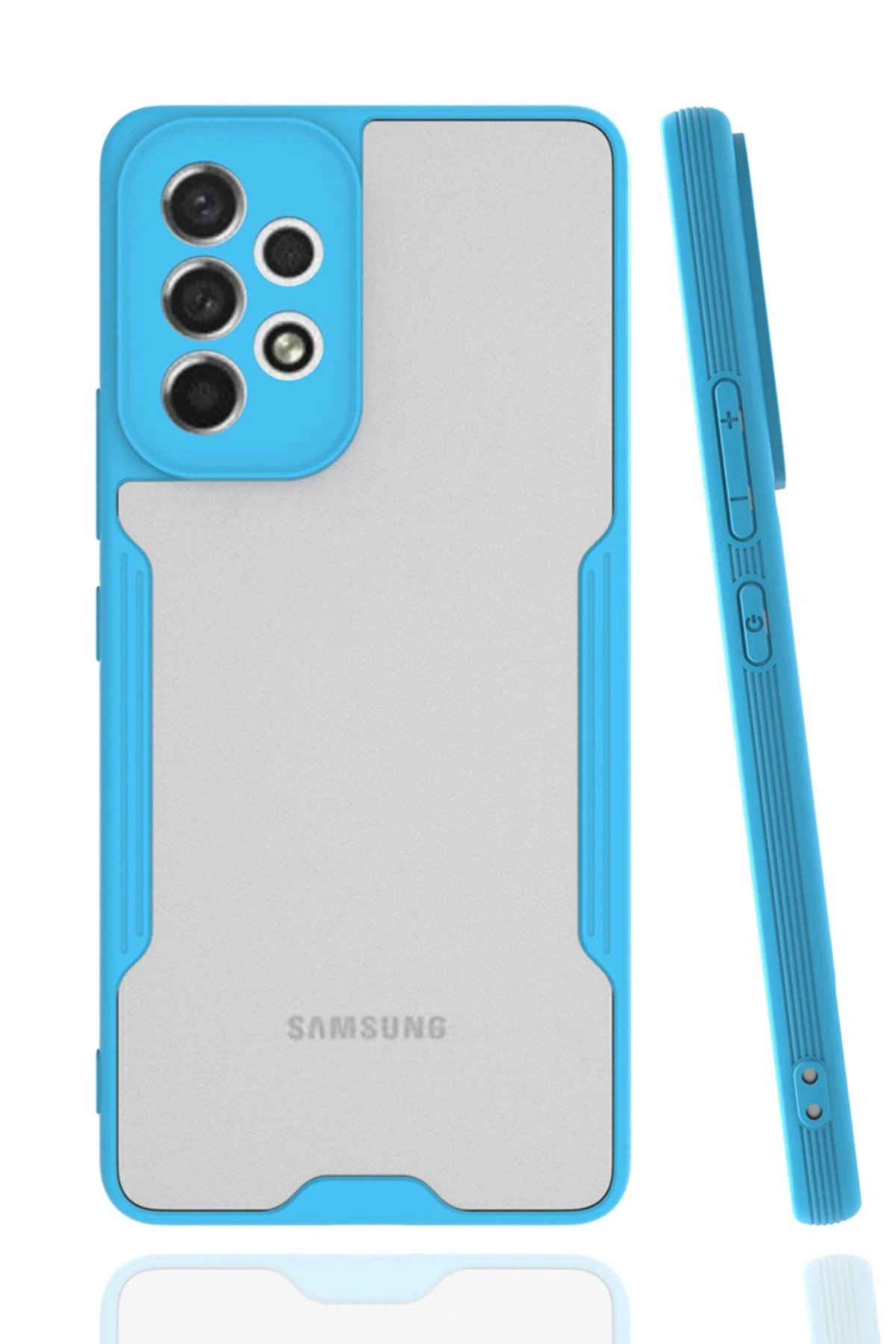 Samsung Galaxy A53 5G Kılıf Platin Silikon - Mavi-(5796)