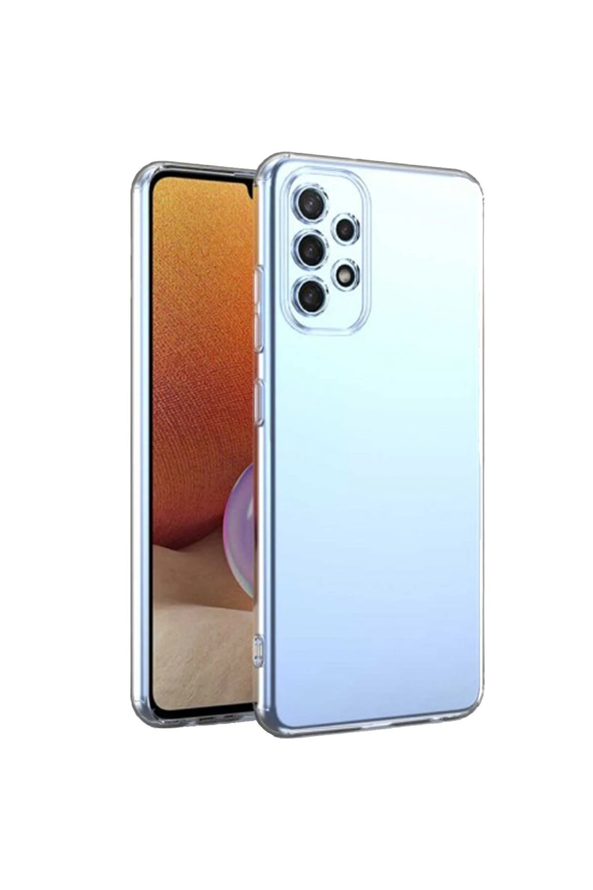 Samsung Galaxy A23 4G Kılıf Lüx Şeffaf Silikon-(5796)