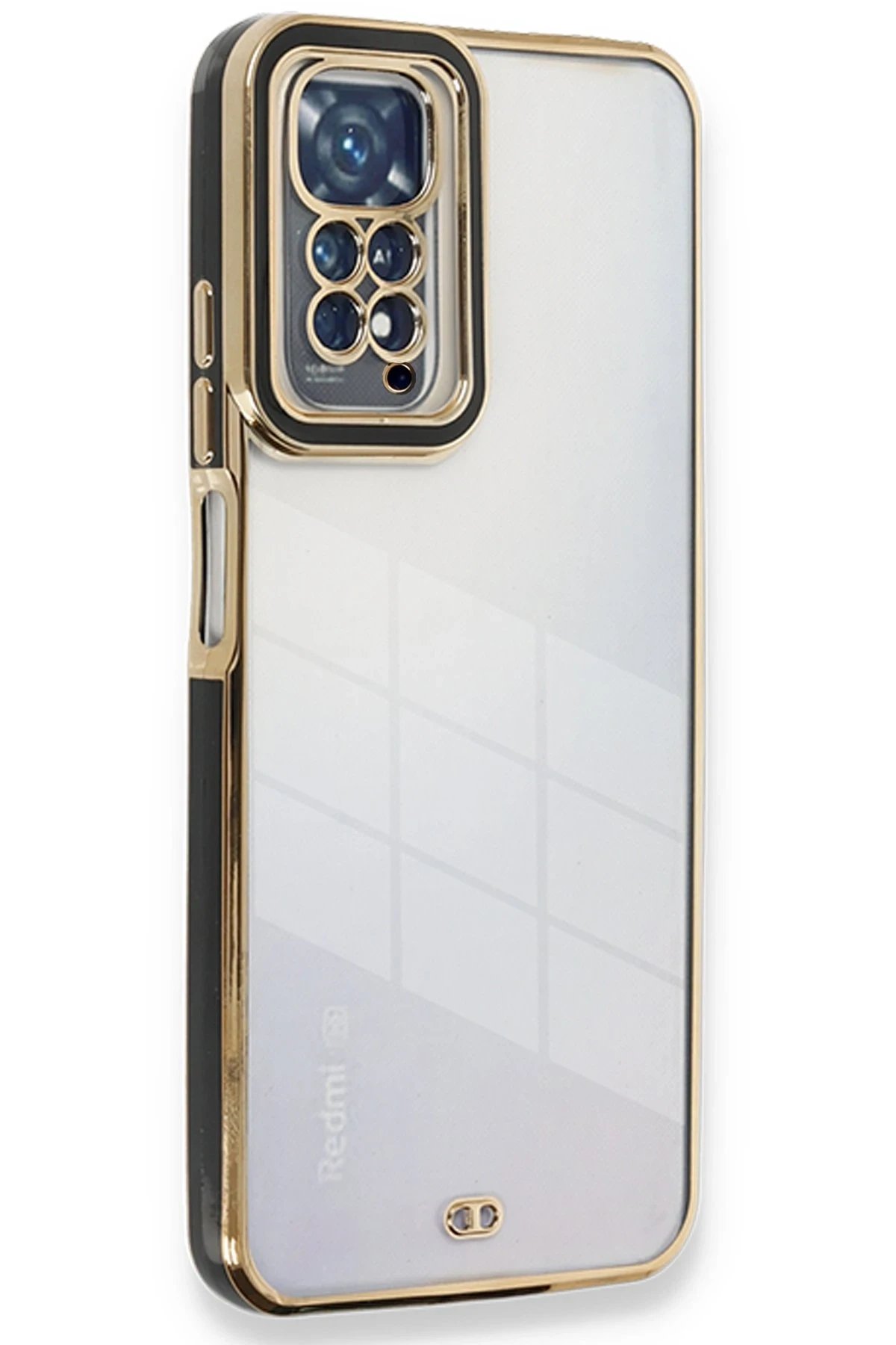 Xiaomi Redmi Note 11 Pro Kılıf Liva Lens Silikon - Siyah-(5796)