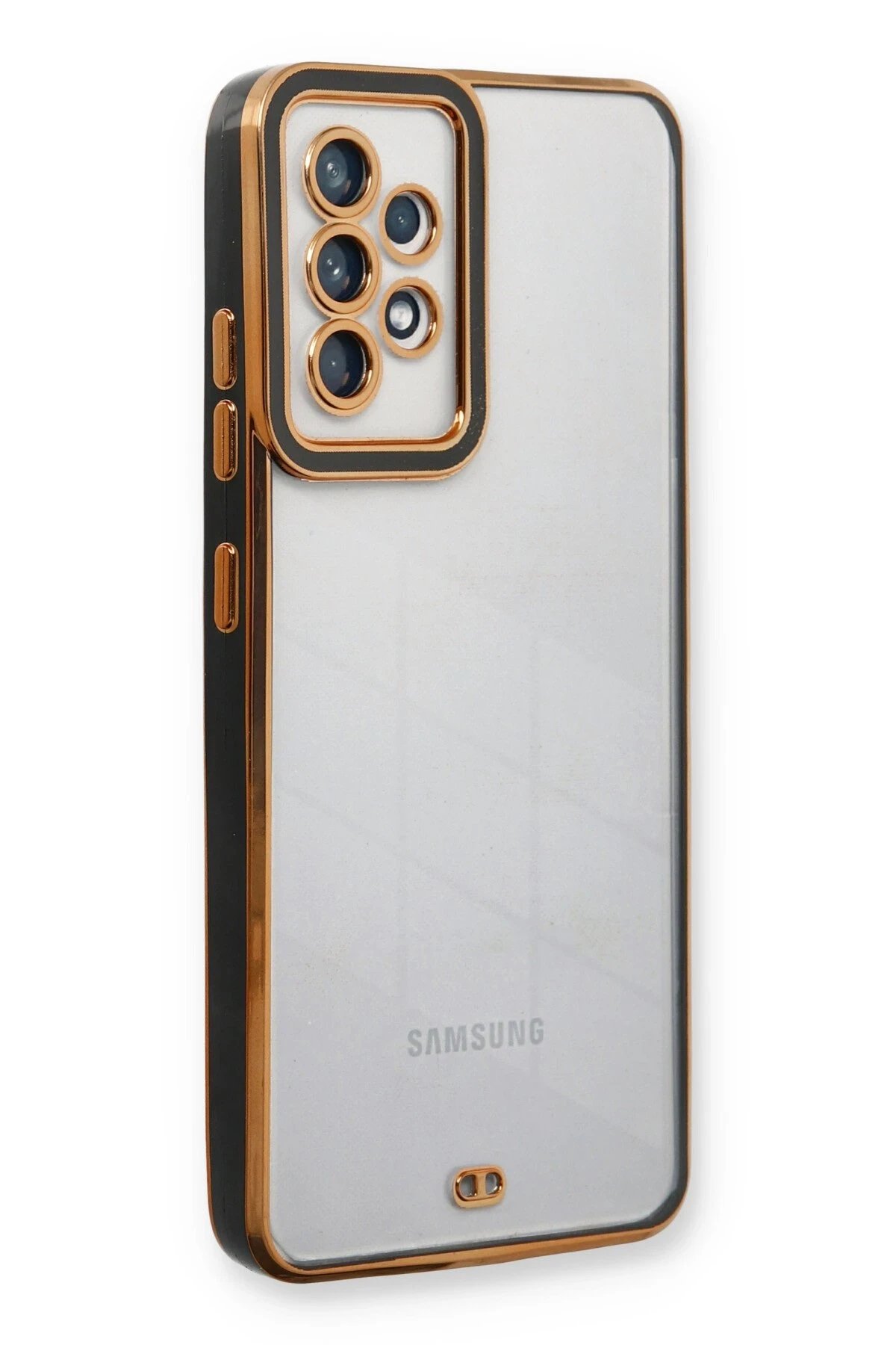 Samsung Galaxy A73 5G Kılıf Liva Lens Silikon - Siyah-(5796)