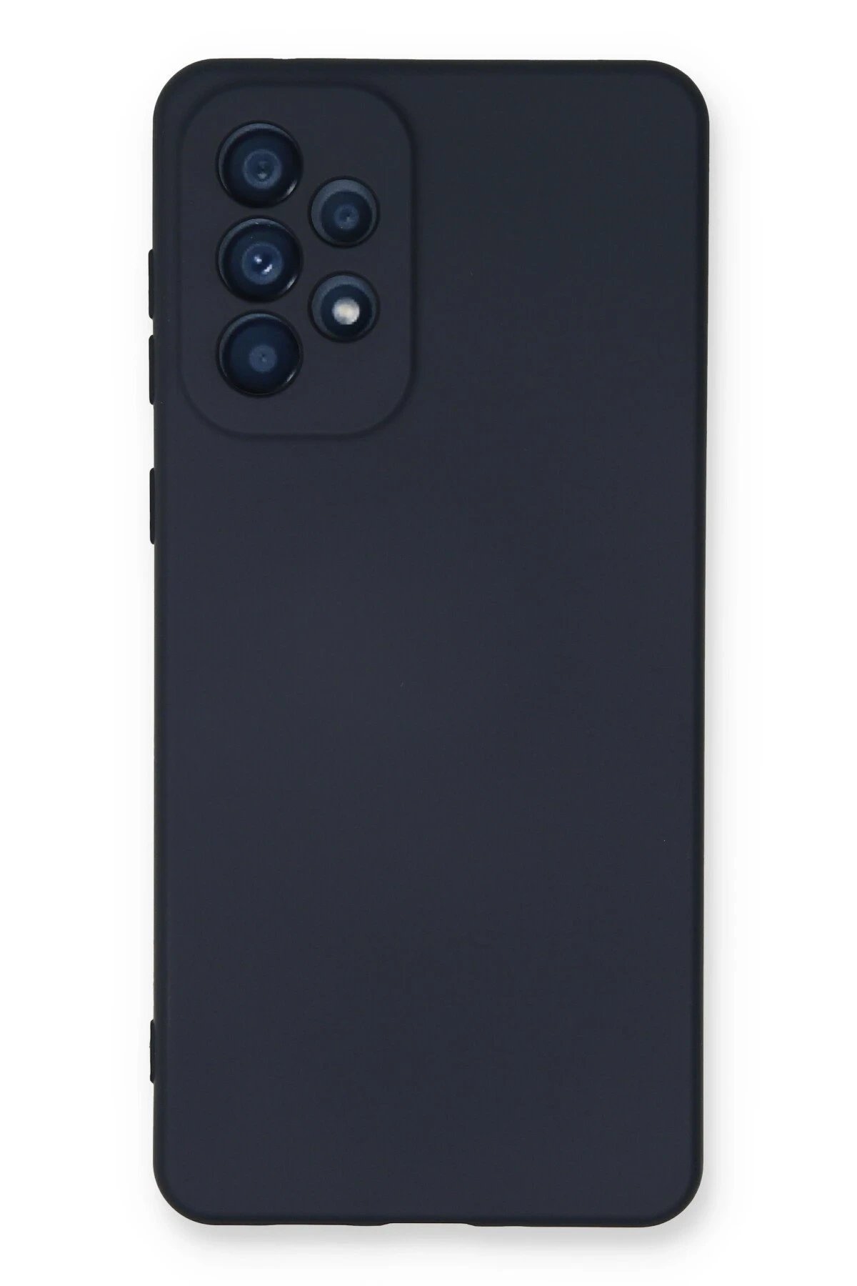 Samsung Galaxy A73 5G Kılıf Nano içi Kadife Silikon - Lacivert-(5796)