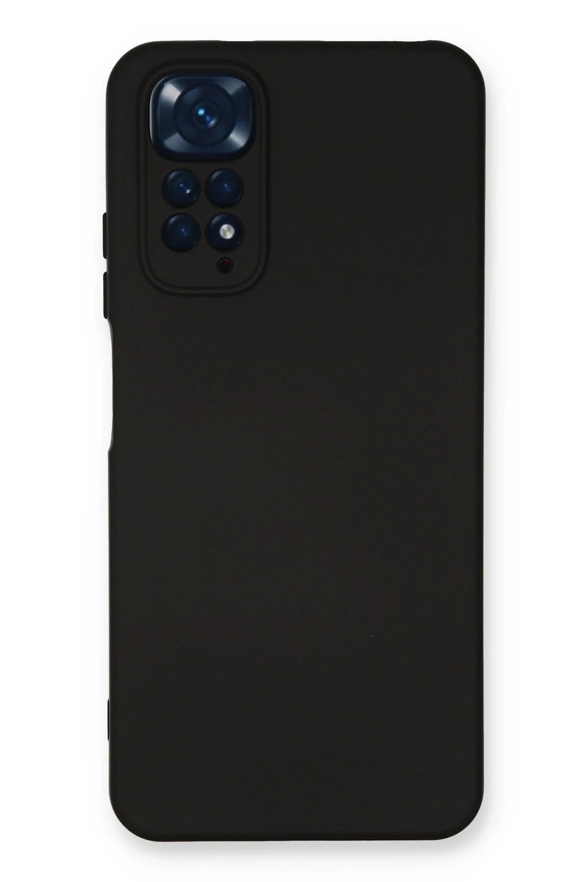Xiaomi Redmi Note 11 Kılıf Nano içi Kadife Silikon - Siyah-(5796)