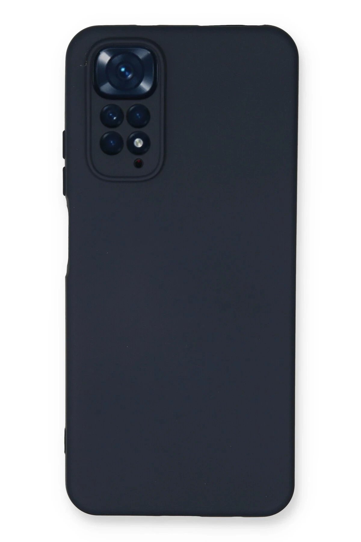 Xiaomi Redmi Note 11 Kılıf Nano içi Kadife Silikon - Lacivert-(5796)