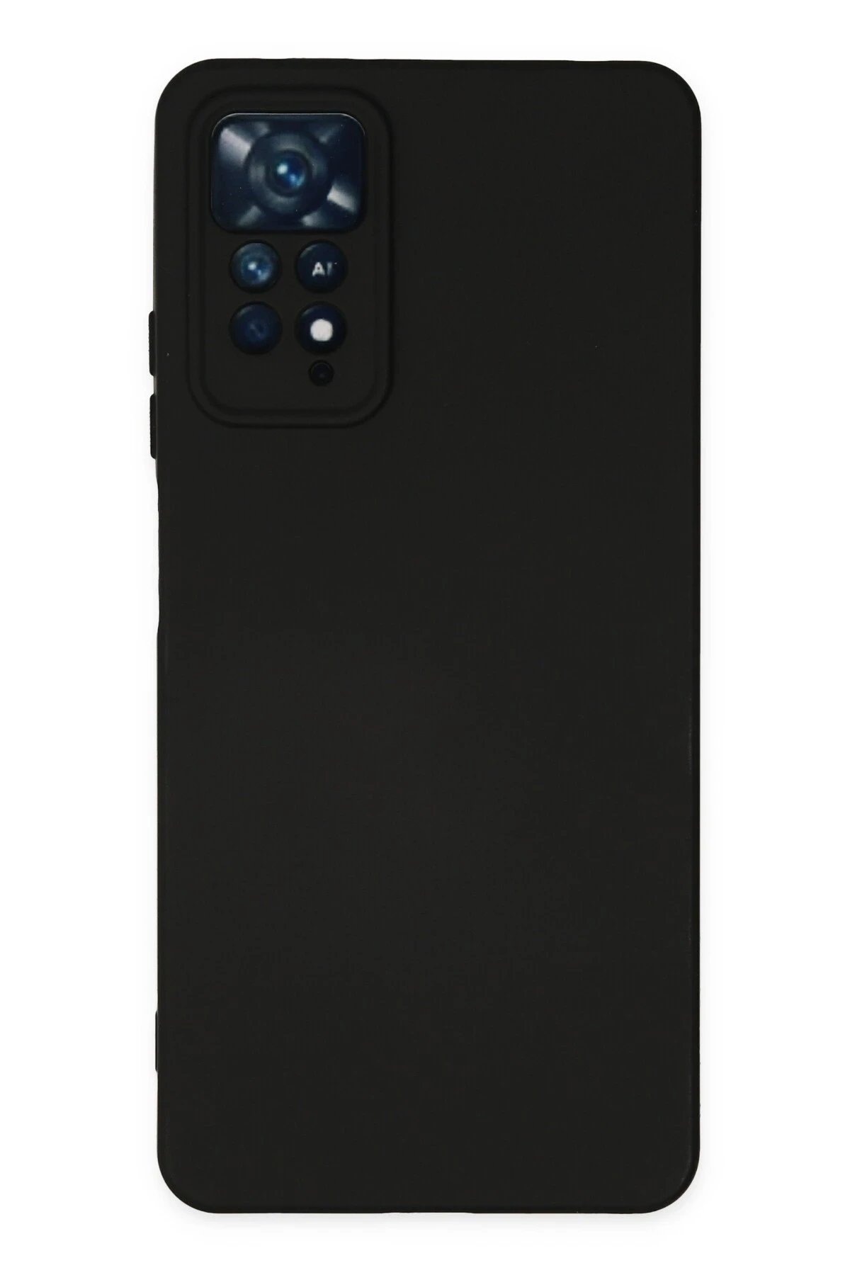 Xiaomi Redmi Note 11 Pro Kılıf Nano içi Kadife Silikon - Siyah-(5796)