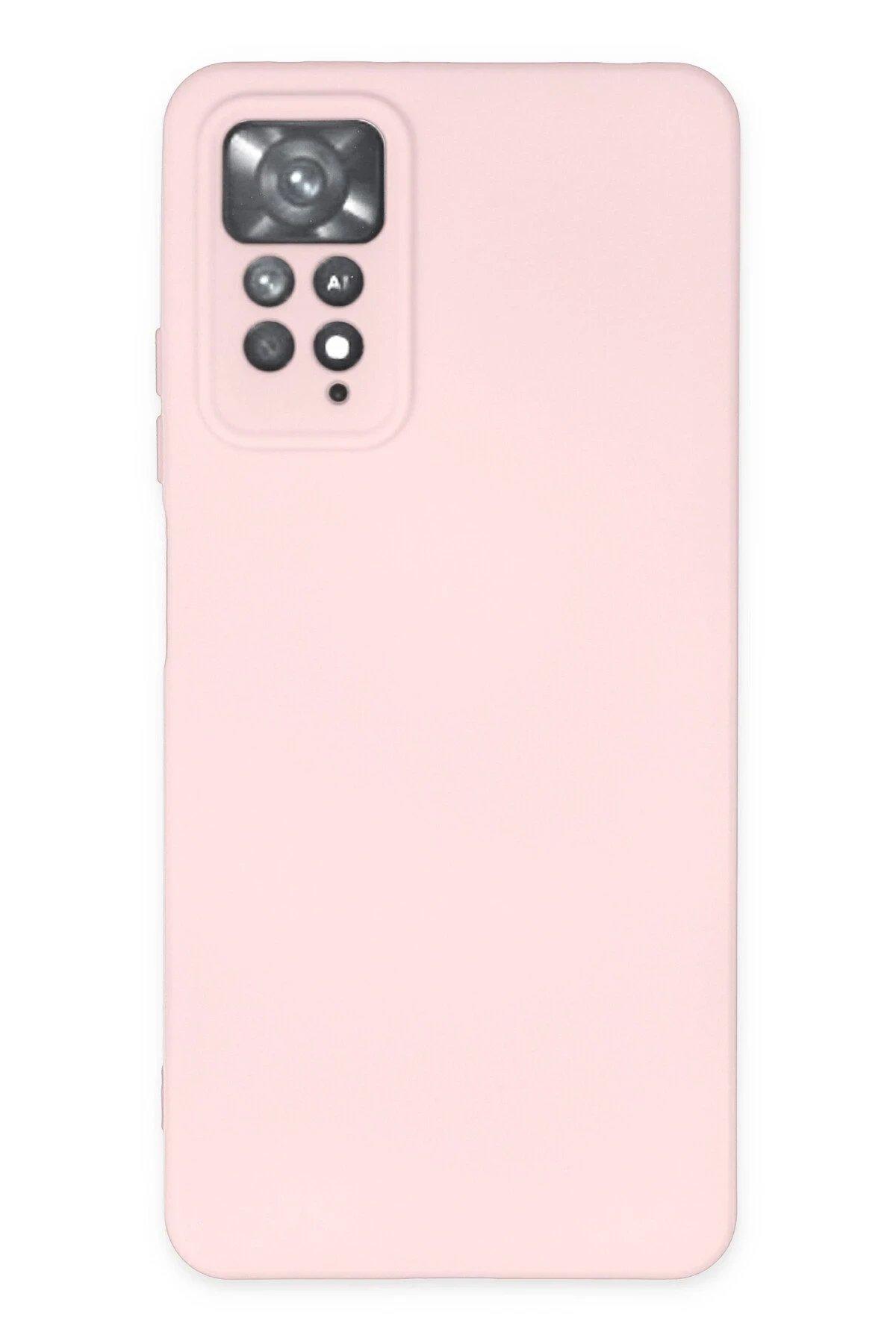 Xiaomi Redmi Note 11 Pro Kılıf Nano içi Kadife Silikon - Pudra-(5796)