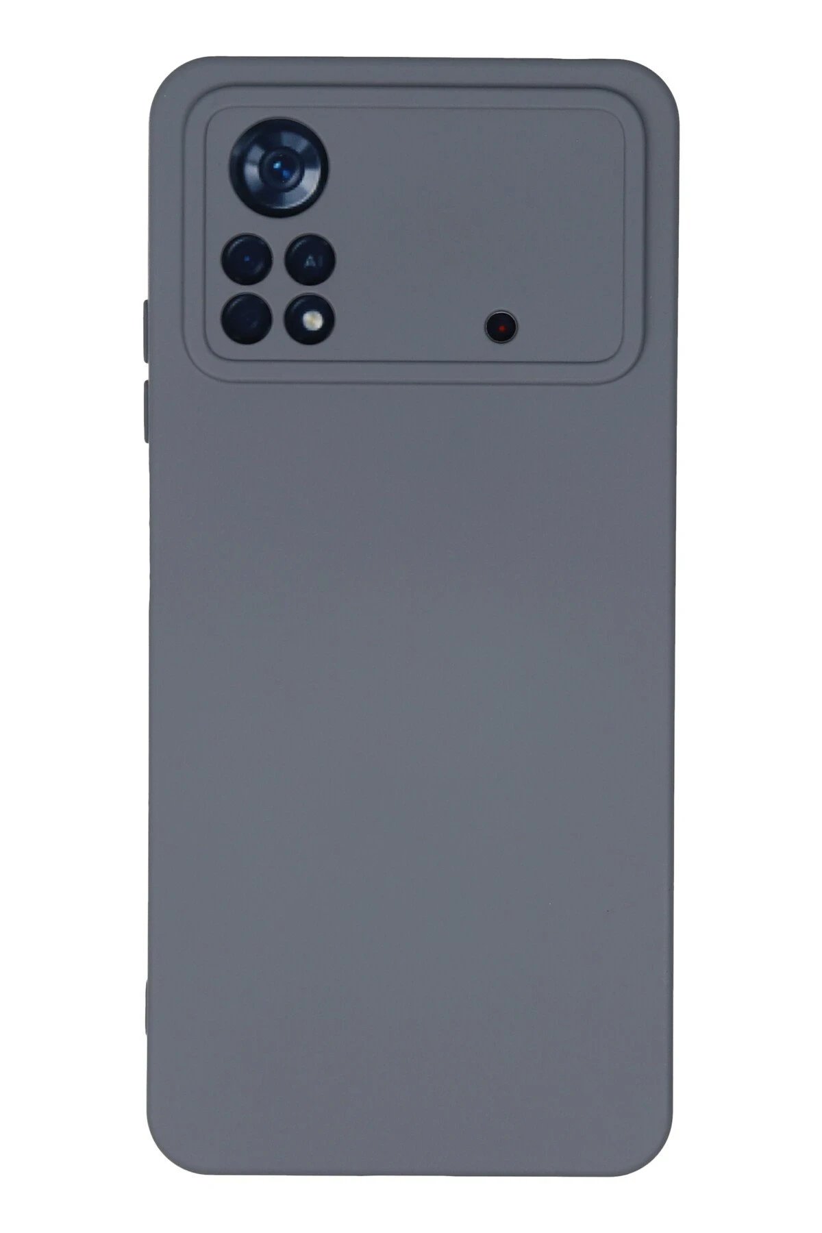 Xiaomi Poco X4 Pro 5G Kılıf Nano içi Kadife Silikon - Gri-(5796)