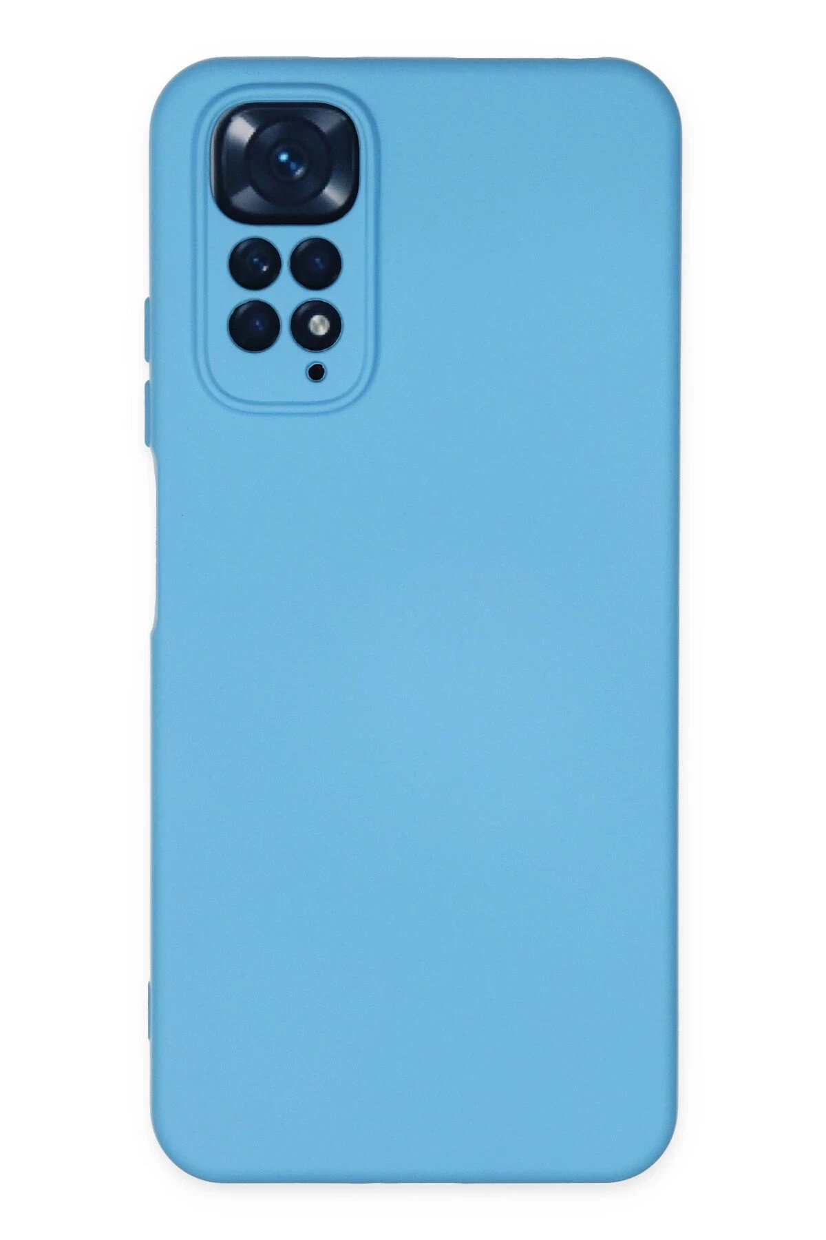Xiaomi Redmi Note 11 Kılıf Nano içi Kadife Silikon - Mavi-(5796)