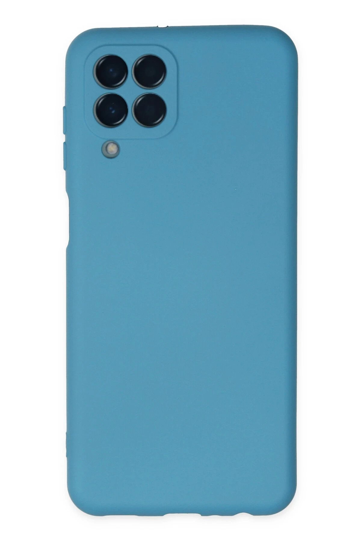 Samsung Galaxy M33 Kılıf Nano içi Kadife Silikon - Mavi-(5796)