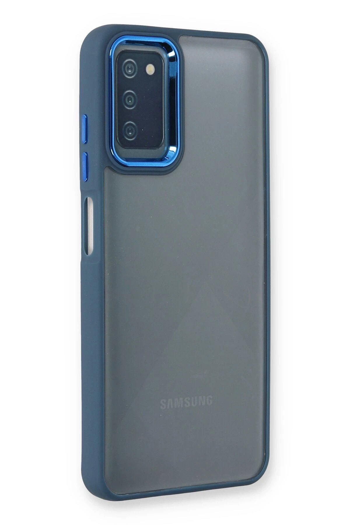 Samsung Galaxy A03S Kılıf Dora Kapak - Mavi-(5796)