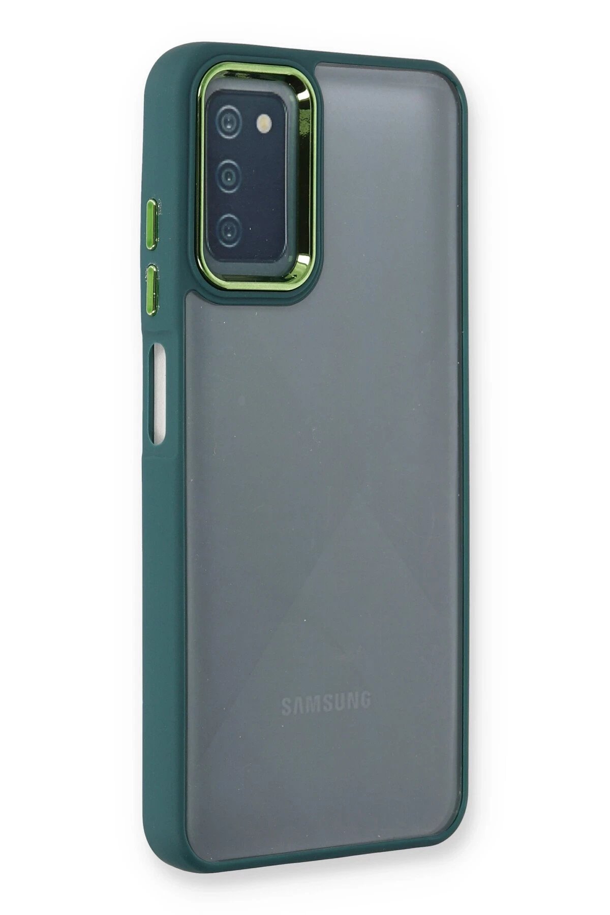 Samsung Galaxy A03S Kılıf Dora Kapak - Haki Yeşil-(5796)