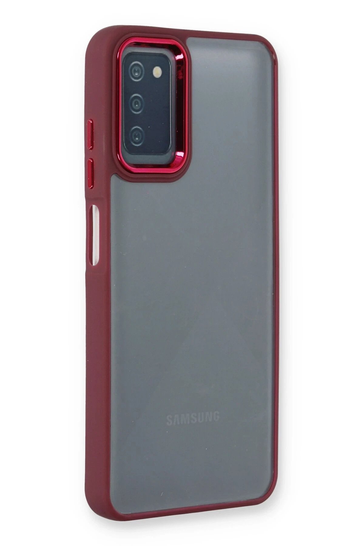 Samsung Galaxy A03S Kılıf Dora Kapak - Kırmızı-(5796)