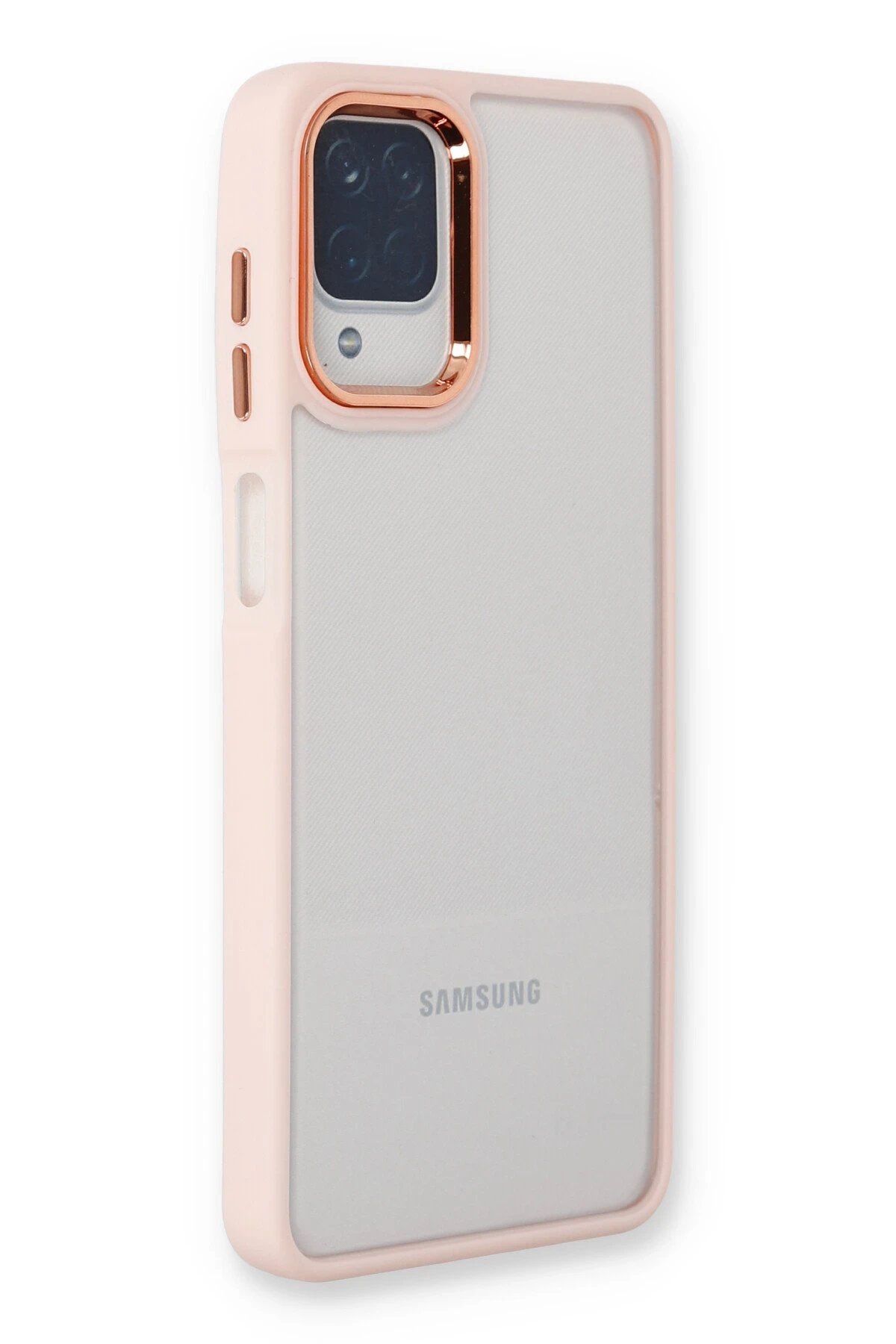 Samsung Galaxy A22 Kılıf Dora Kapak - Pudra-(5796)