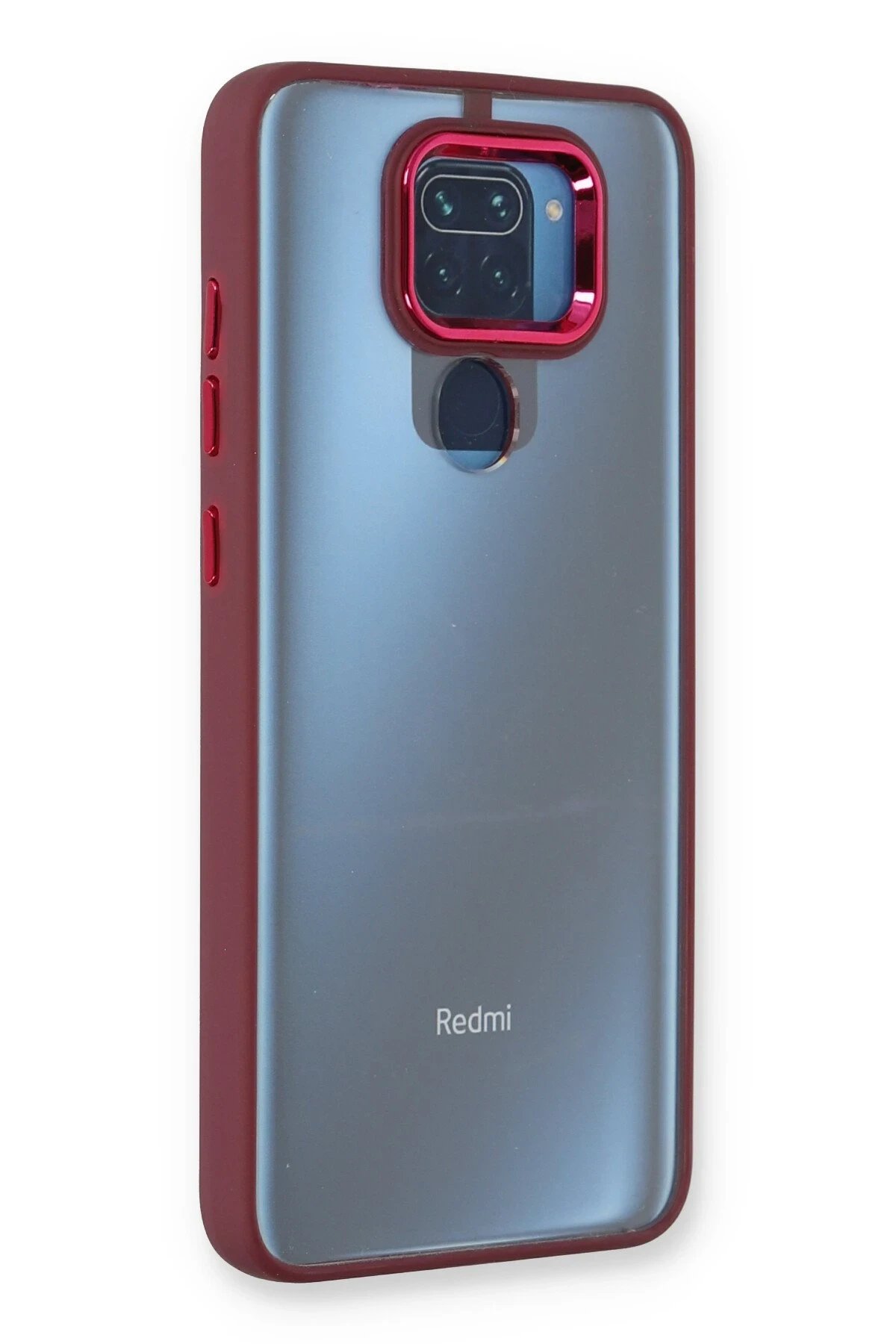Xiaomi Redmi Note 9 Kılıf Dora Kapak - Kırmızı-(5796)