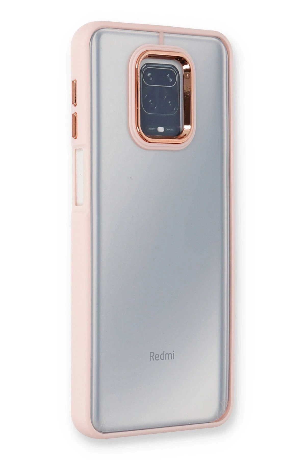 Xiaomi Redmi Note 9 Pro Kılıf Dora Kapak - Pudra-(5796)