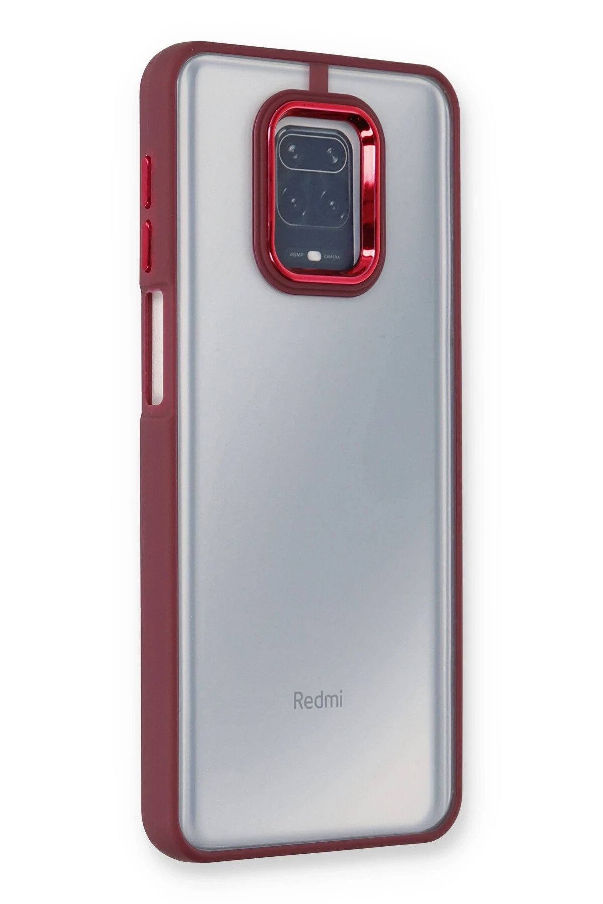 Xiaomi Redmi Note 9 Pro Kılıf Dora Kapak - Kırmızı-(5796)