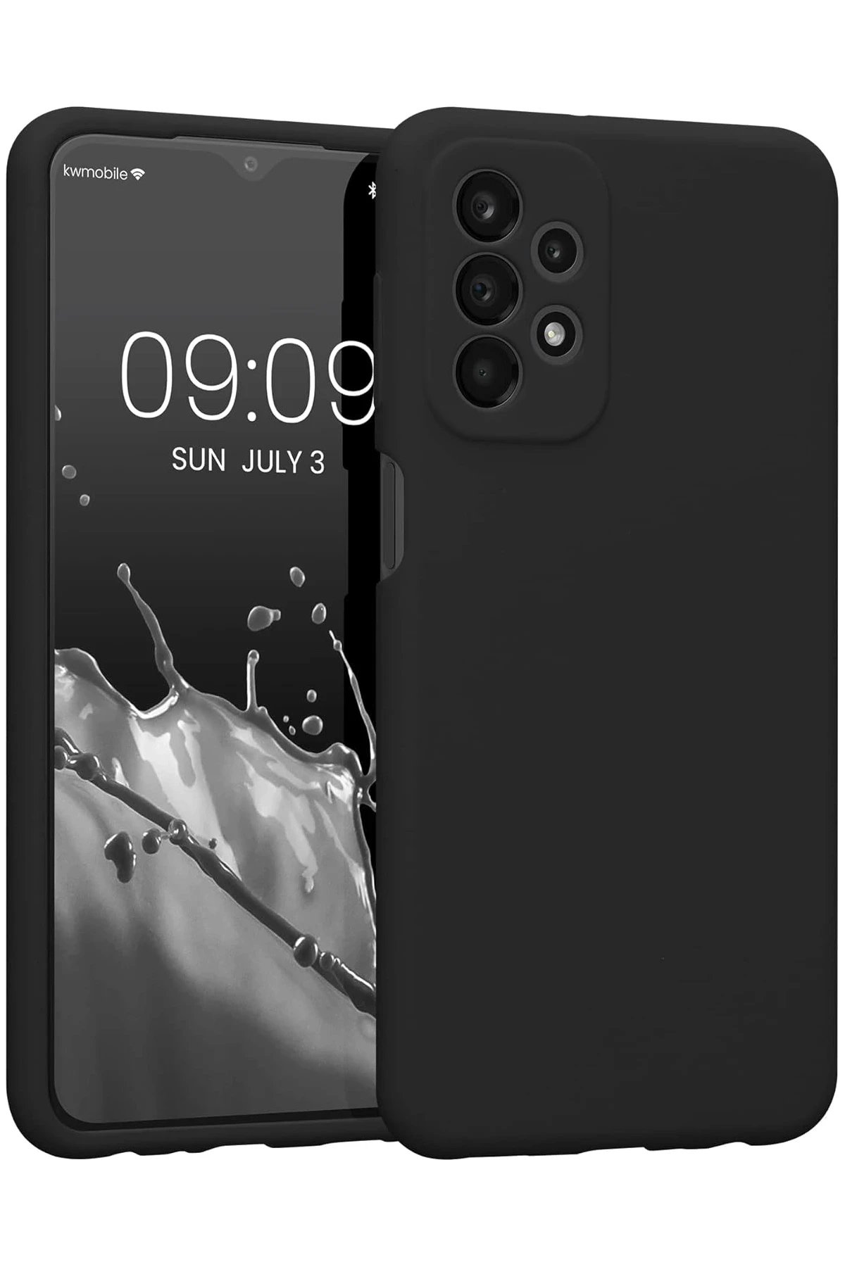 Samsung Galaxy A23 4G Kılıf First Silikon - Siyah-(5796)