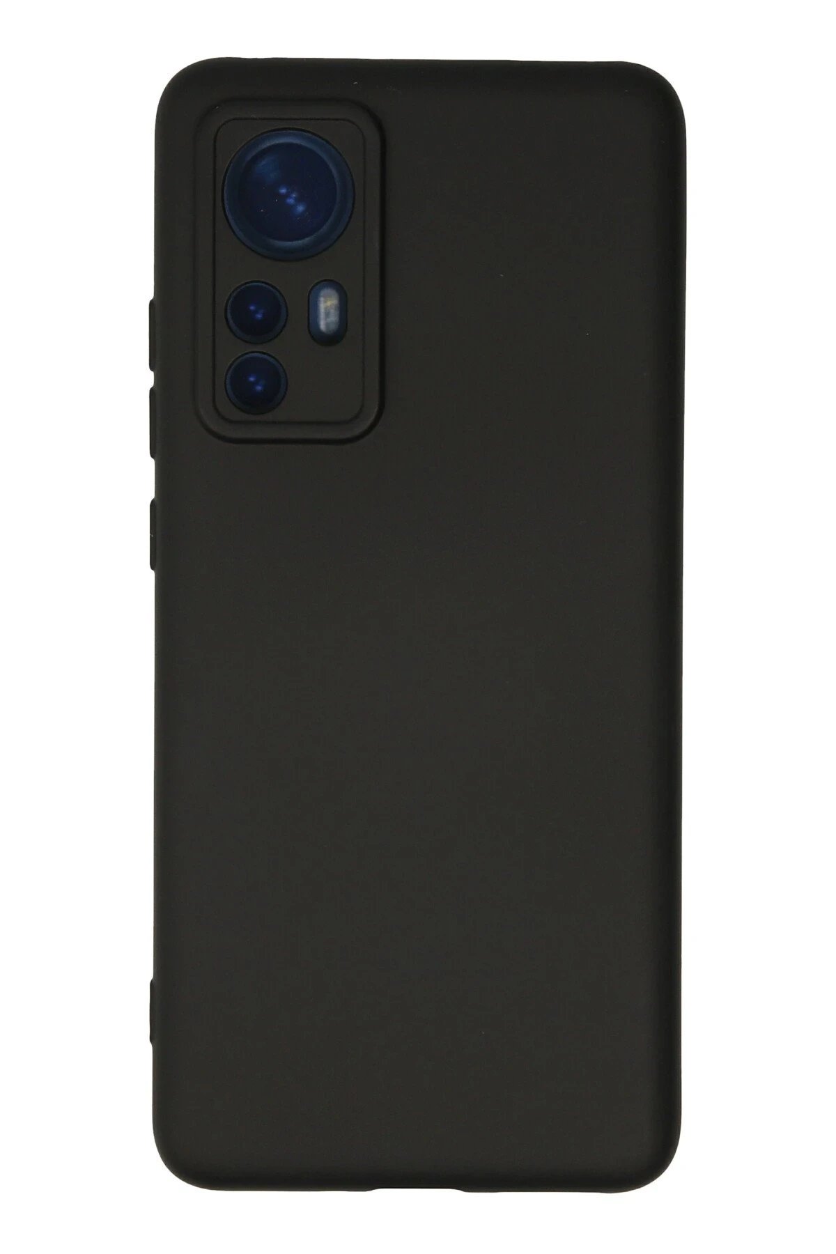 Xiaomi Mi 12 Kılıf Nano içi Kadife Silikon - Siyah-(5796)