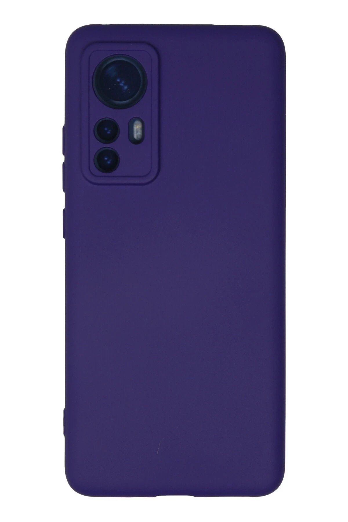 Xiaomi Mi 12 Kılıf Nano içi Kadife Silikon - Mor-(5796)
