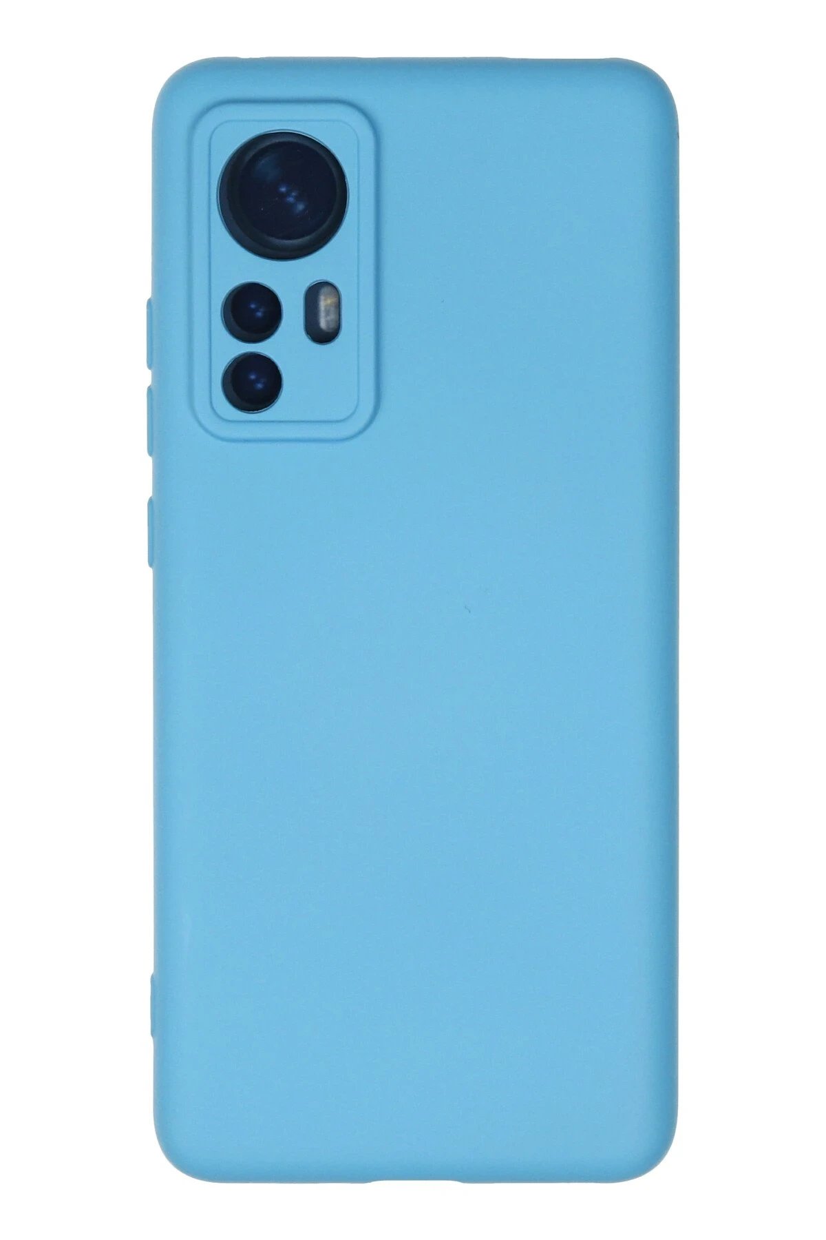 Xiaomi Mi 12 Kılıf Nano içi Kadife Silikon - Mavi-(5796)