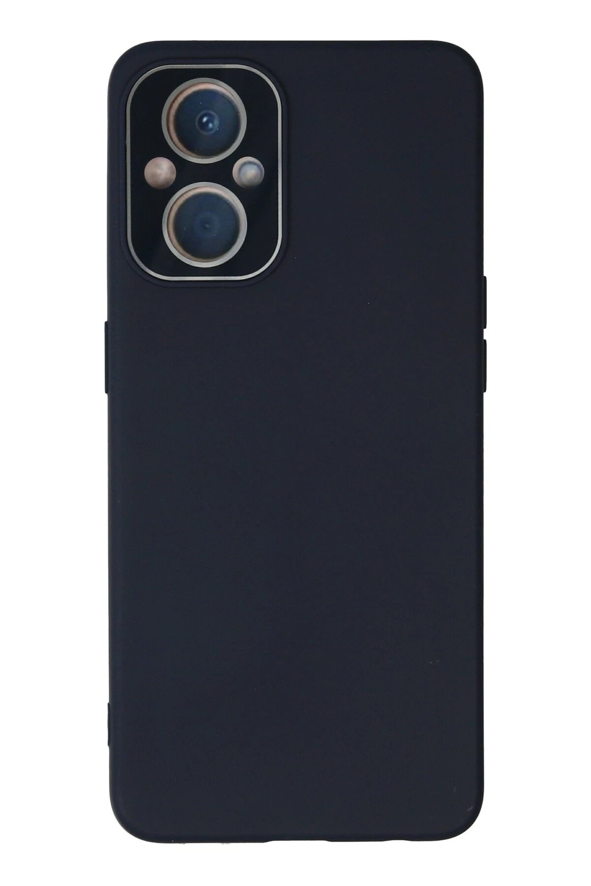 Oppo Reno 7 Lite Kılıf Lansman Glass Kapak - Lacivert-(5796)
