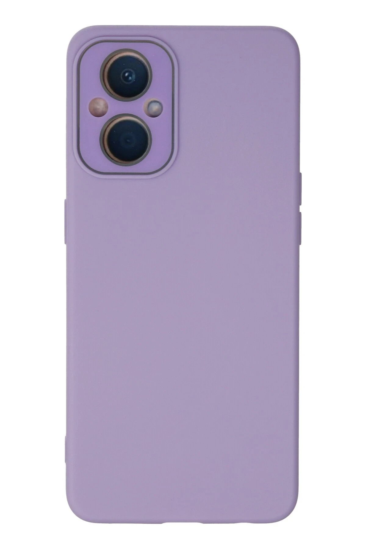 Oppo Reno 7 Lite Kılıf Lansman Glass Kapak - Lila-(5796)