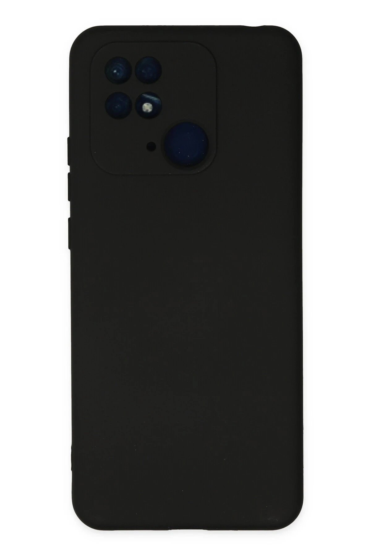 Xiaomi Redmi 10C Kılıf Nano içi Kadife Silikon - Siyah-(5796)
