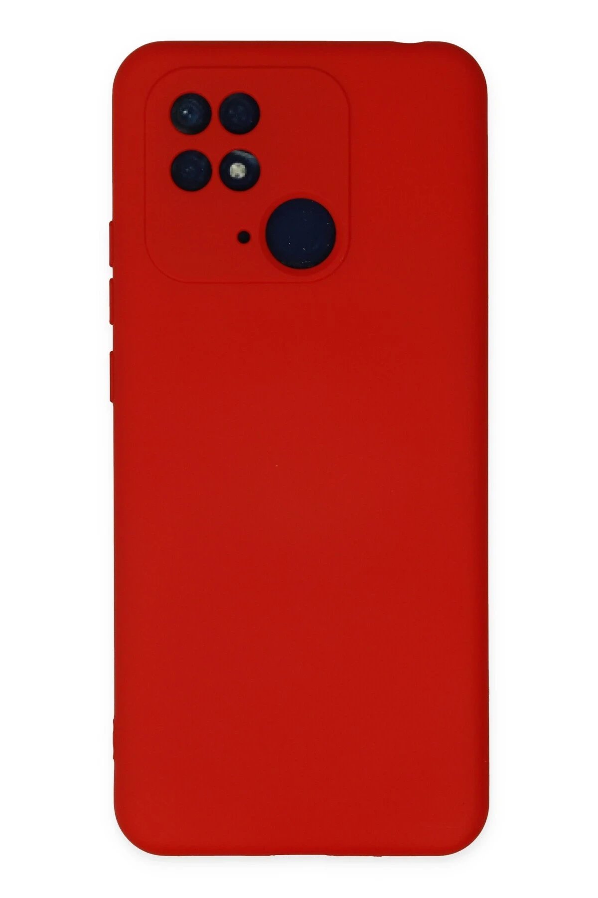 Xiaomi Redmi 10C Kılıf Nano içi Kadife Silikon - Kırmızı-(5796)