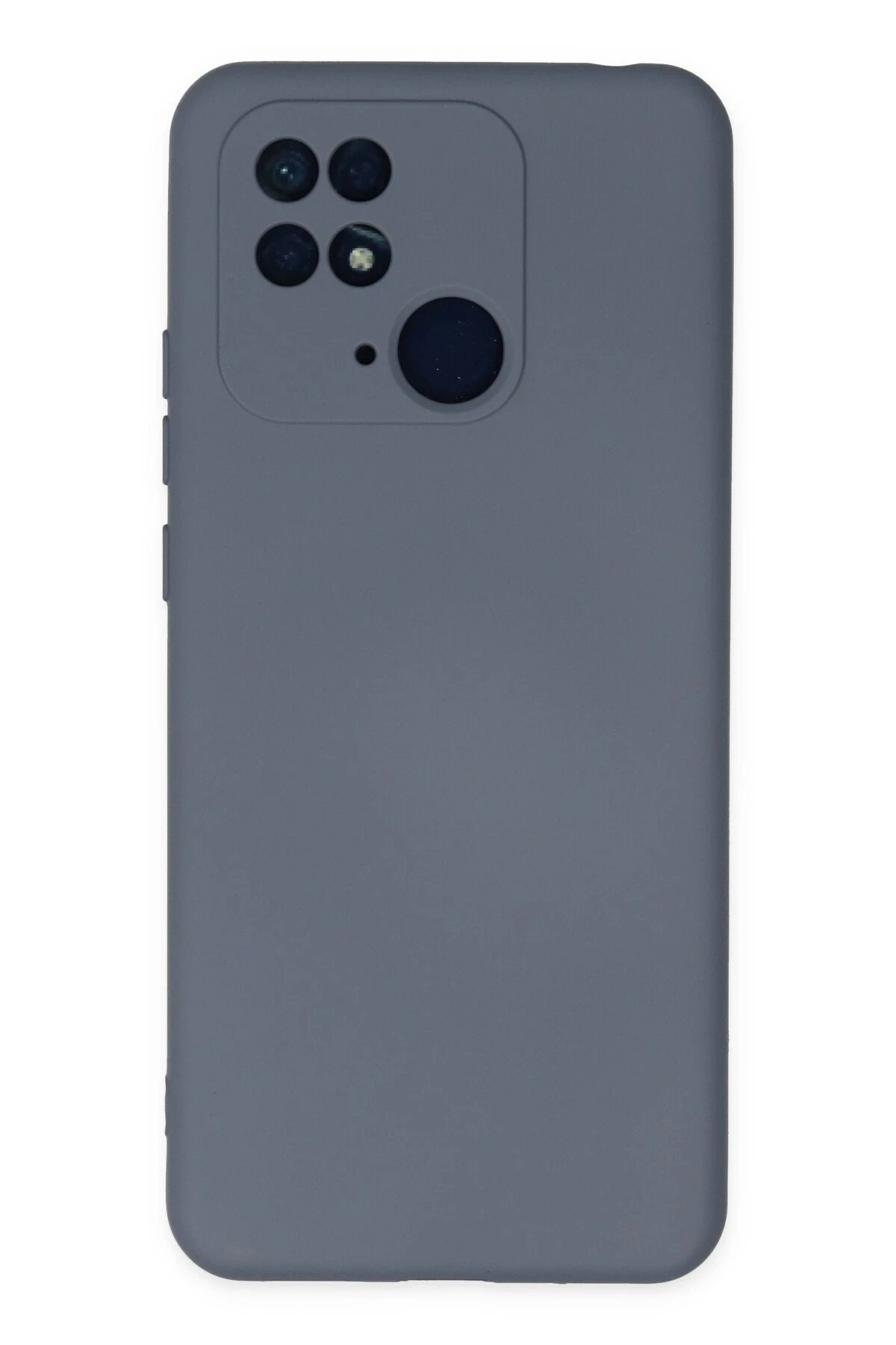 Xiaomi Redmi 10C Kılıf Nano içi Kadife Silikon - Gri-(5796)