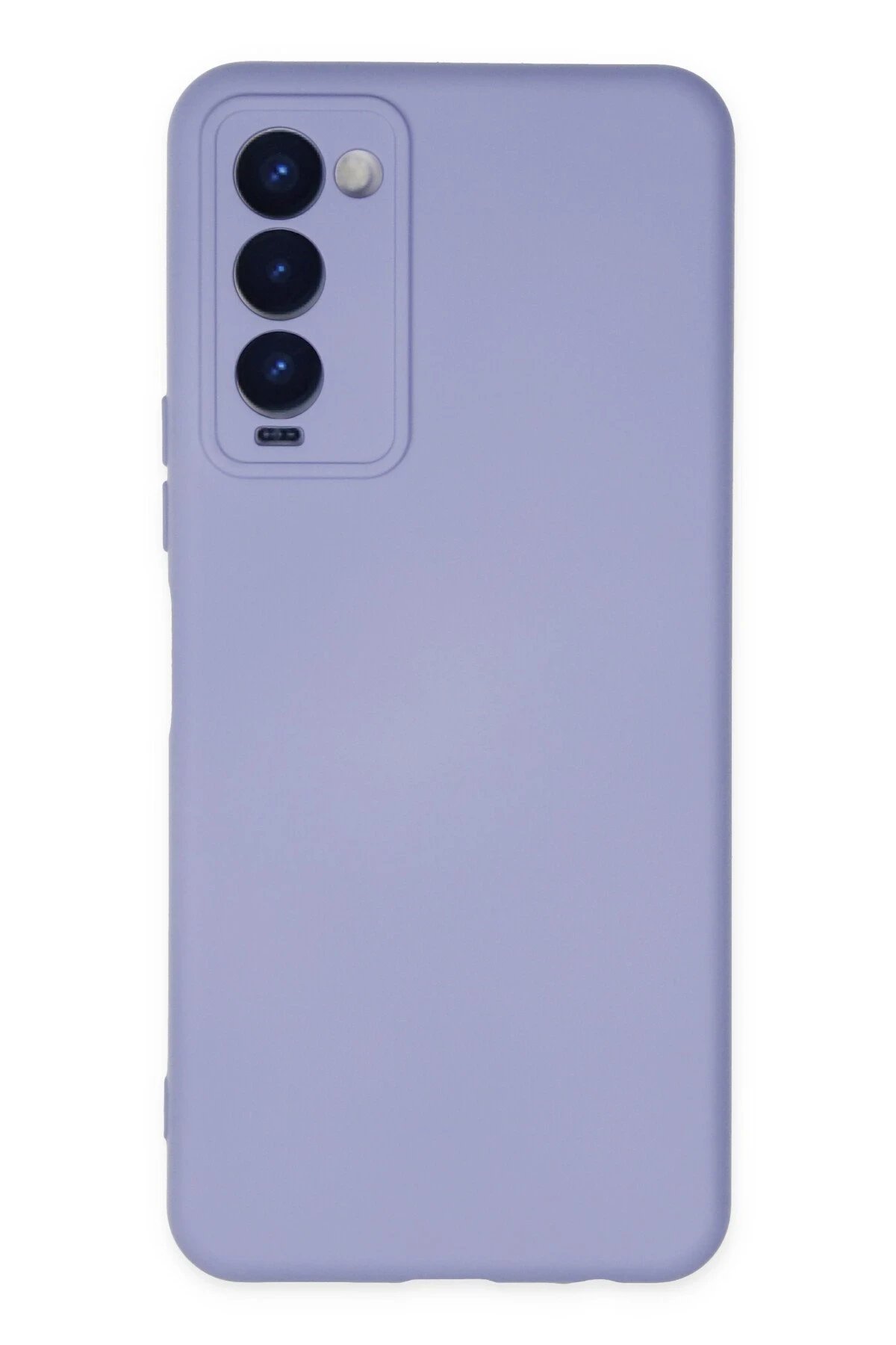Tecno Camon 18 Kılıf Nano içi Kadife Silikon - Lila-(5796)