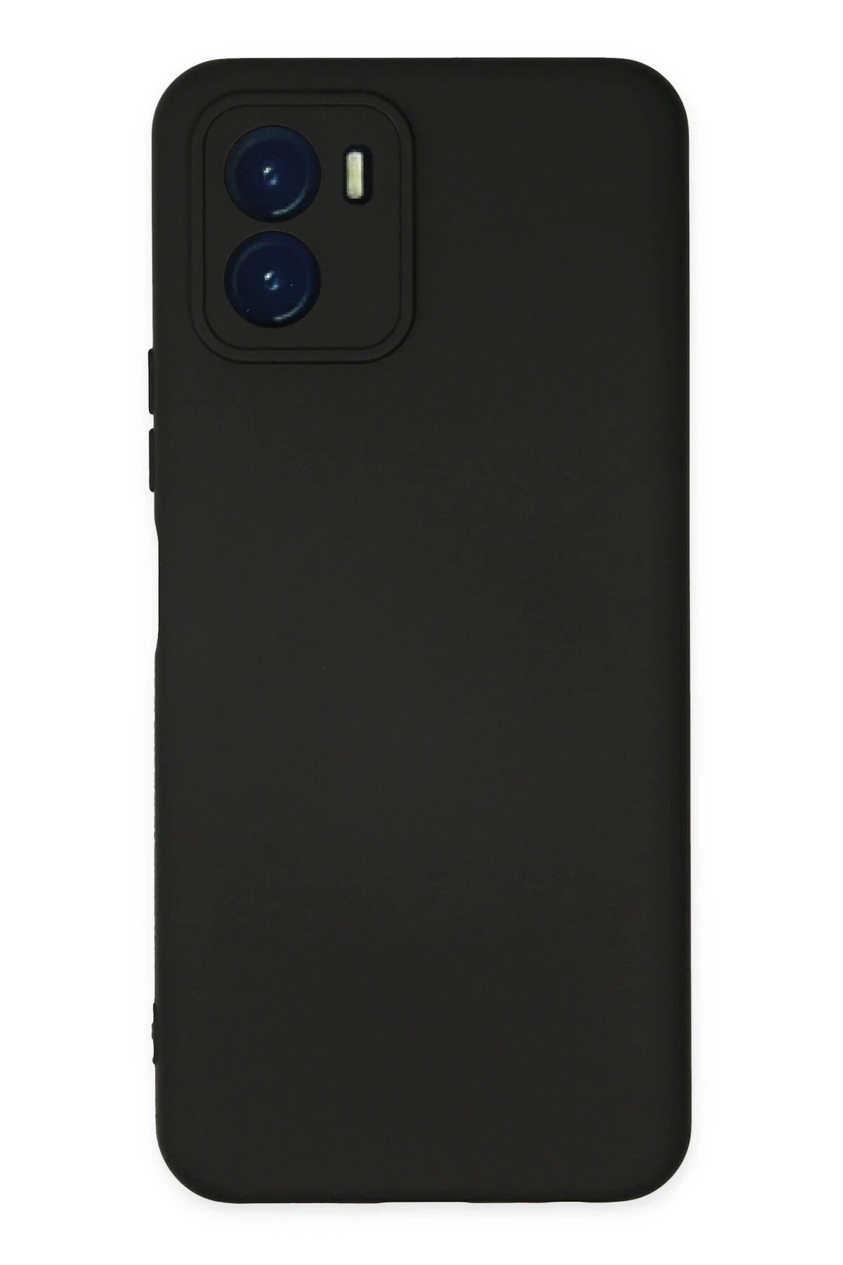 Vivo Y15S Kılıf Nano içi Kadife Silikon - Siyah-(5796)