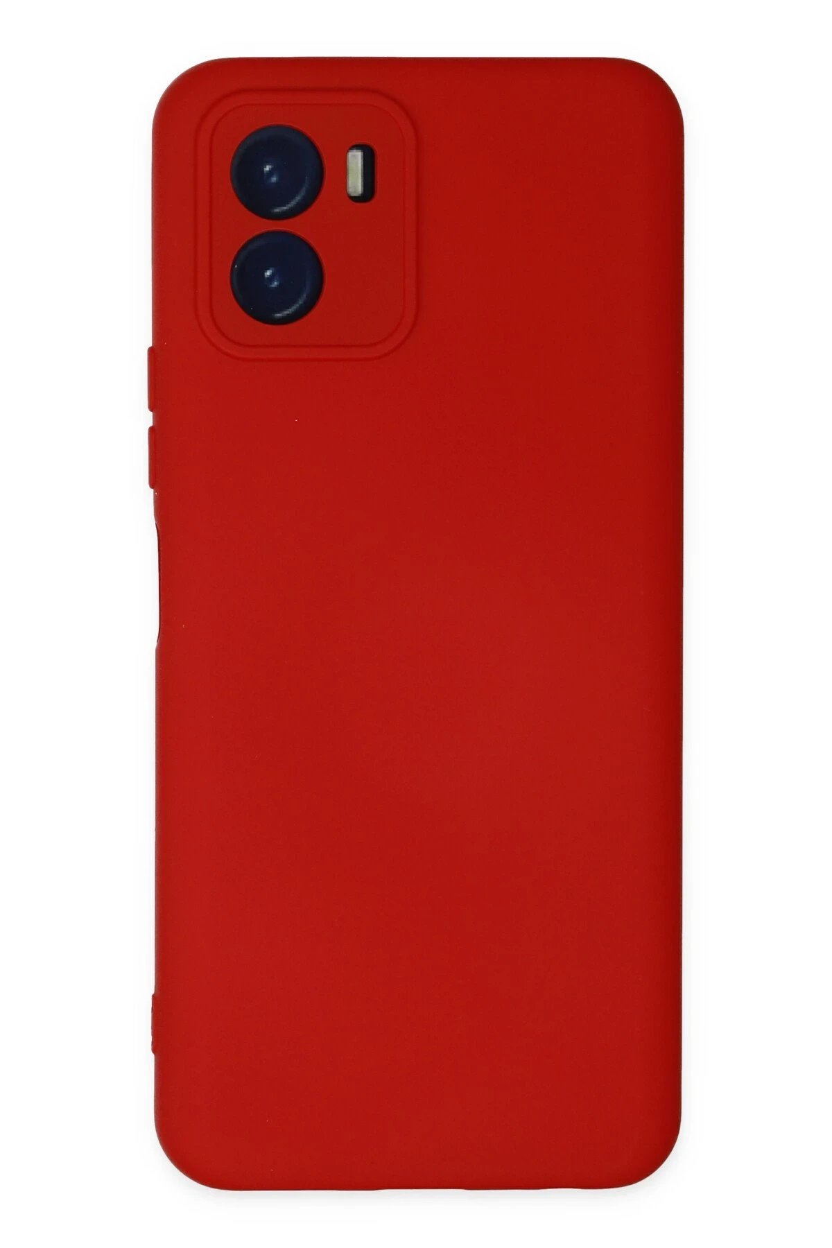 Vivo Y15S Kılıf Nano içi Kadife Silikon - Kırmızı-(5796)