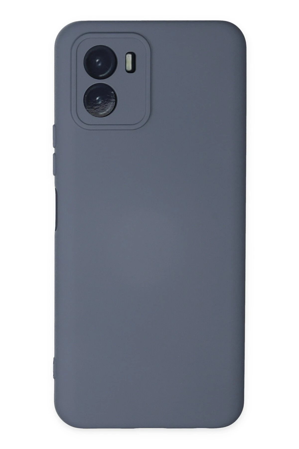 Vivo Y15S Kılıf Nano içi Kadife Silikon - Gri-(5796)