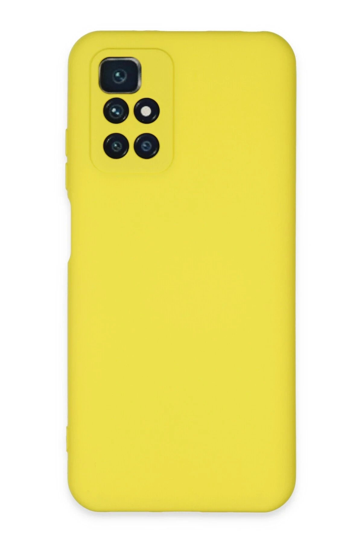 Xiaomi Redmi 10 2022 Kılıf Nano içi Kadife Silikon - Sarı-(5796)