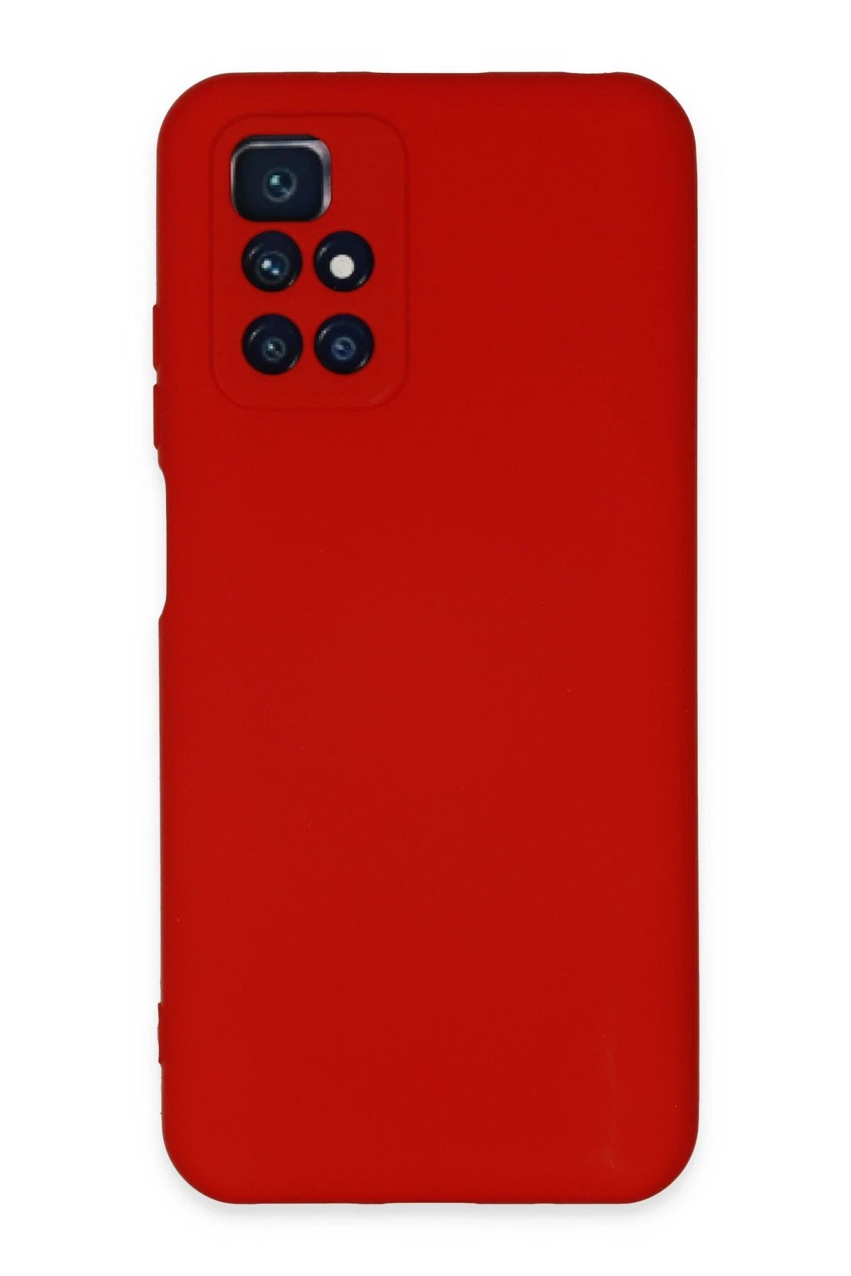 Xiaomi Redmi 10 2022 Kılıf Nano içi Kadife Silikon - Kırmızı-(5796)